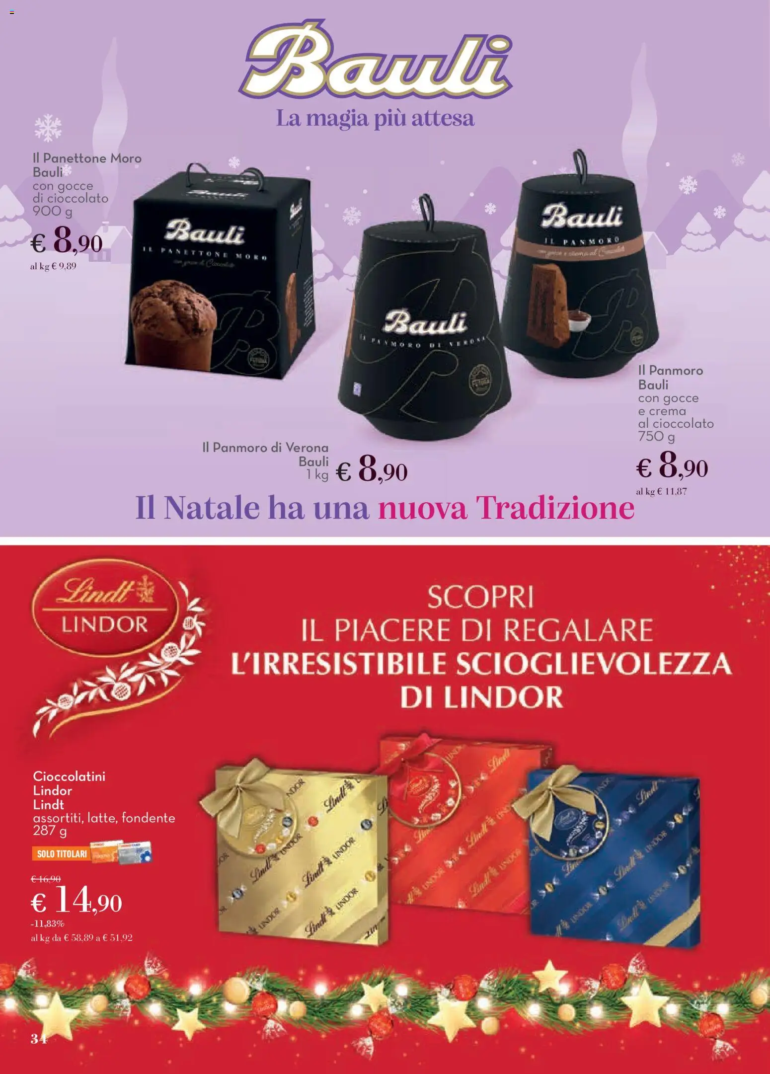 Volantino Conad del 01.12.2025 | Pagina: 34 | Prodotti: Crema, Cioccolato, Panettone, Cioccolatini