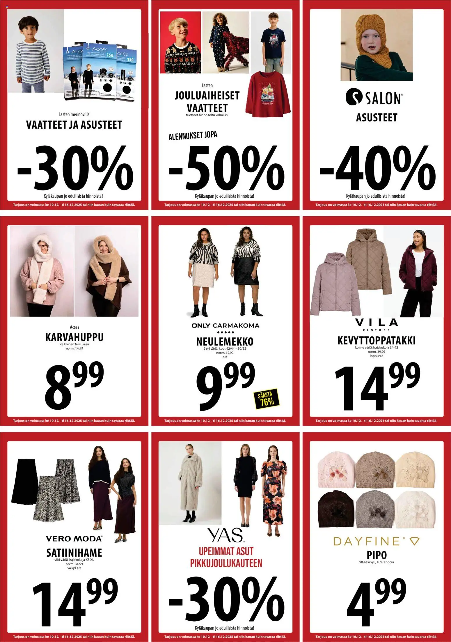 Tuuri tarjoukset – voimassa 10.12.2025 alkaen | Sivu: 30 | Tuotteet: Vaatteet, Pipo