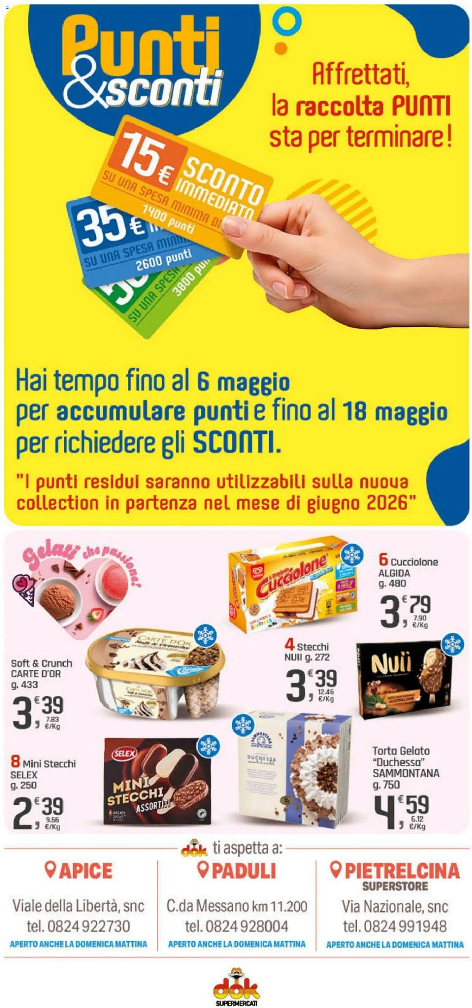 Volantino DOK del 20.04.2026 | Pagina: 13 | Prodotti: Gelato, Torta