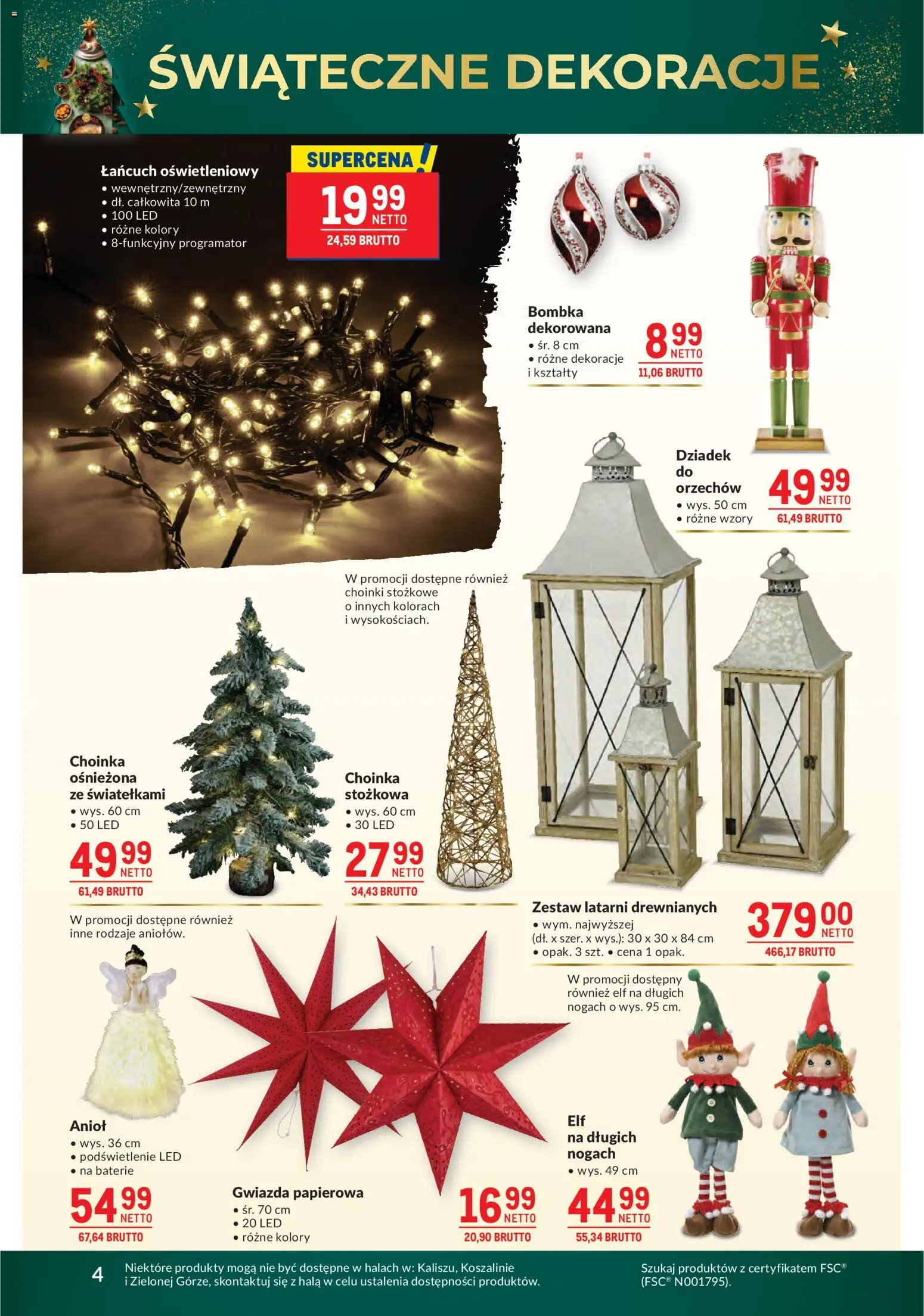 Makro Gazetka od 09.12.2025 | Strona: 4 | Produkty: Choinka, Baterie