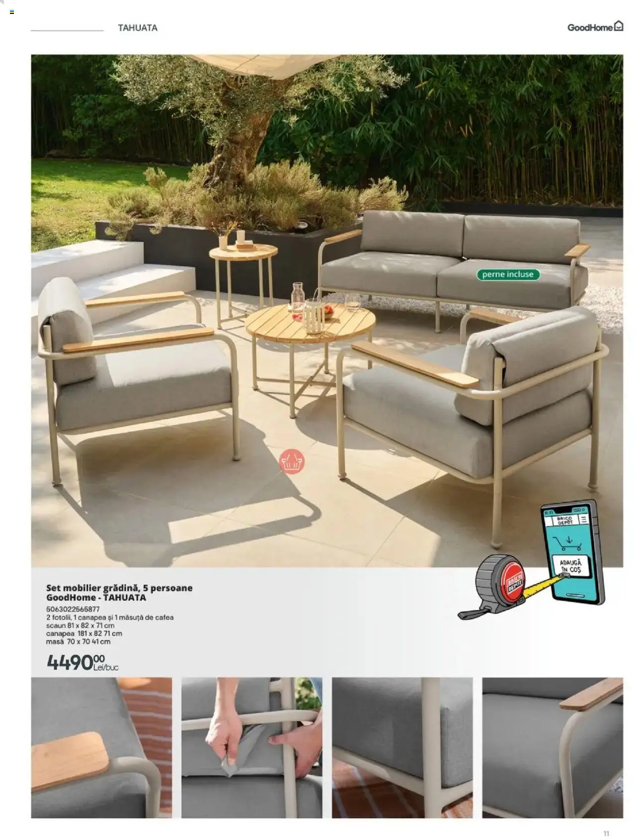 Noul catalog Brico Depot – valabil de la 28.03.2025 | Pagină: 11 | Produse: Coș, Masă, Măsuță de cafea, Cafea