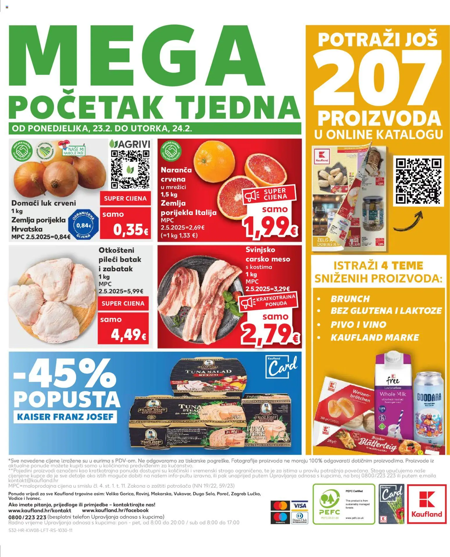 Kaufland katalog | vrijedi od 18.02.2026 | Stranica: 32 | Proizvodi: Carsko meso, Meso, Pivo, Luk