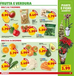 Anteprima del volantino Volantino PENNY	 valido a partire dal 01.12.2025 | Pagina: 8 | Prodotti: Pomodoro, Funghi, Spinaci, Arachidi