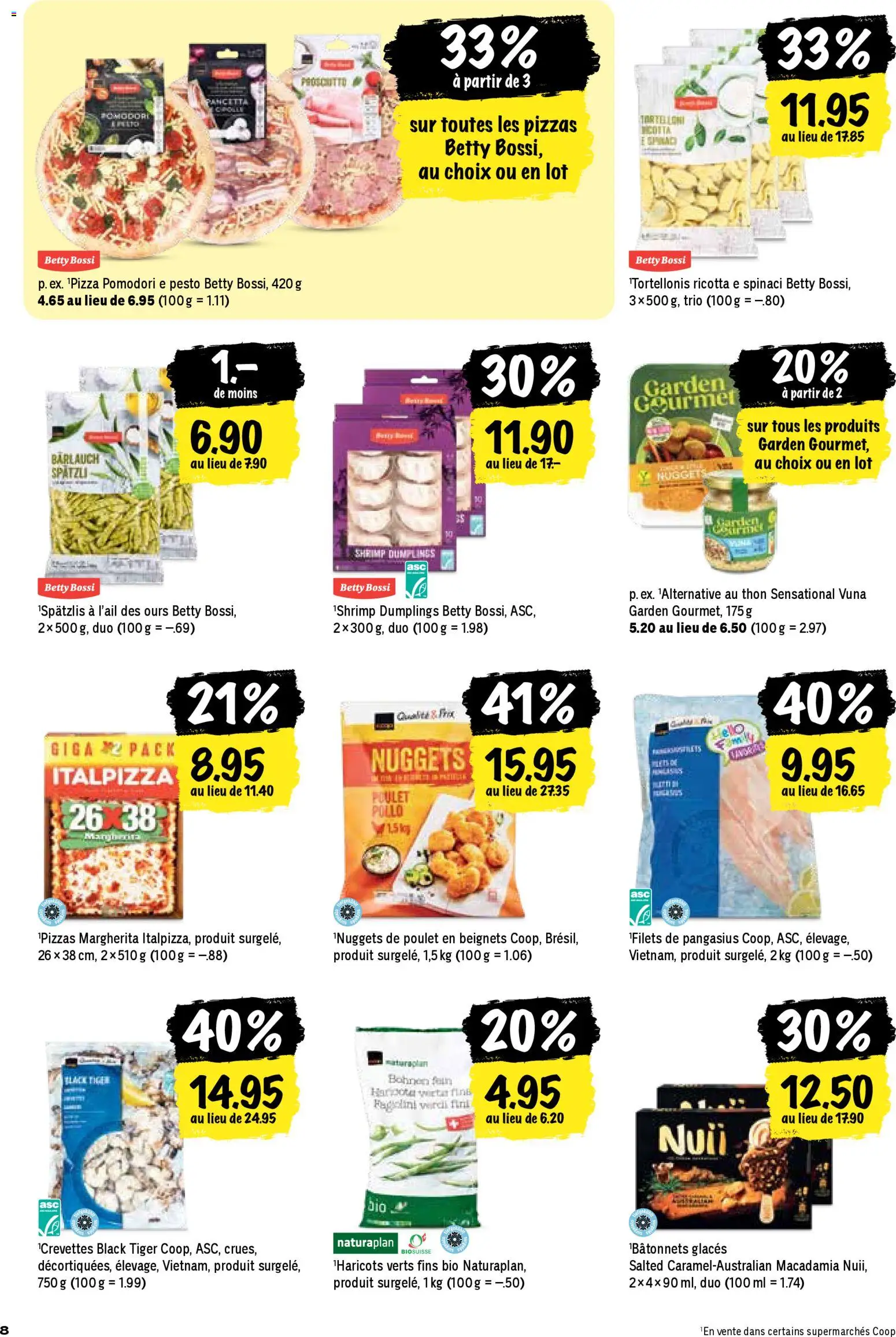 Coop - Les actions de la semaine – gültig ab 26.02.2026 | Seite: 8 | Produkte: Donuts, Pizza