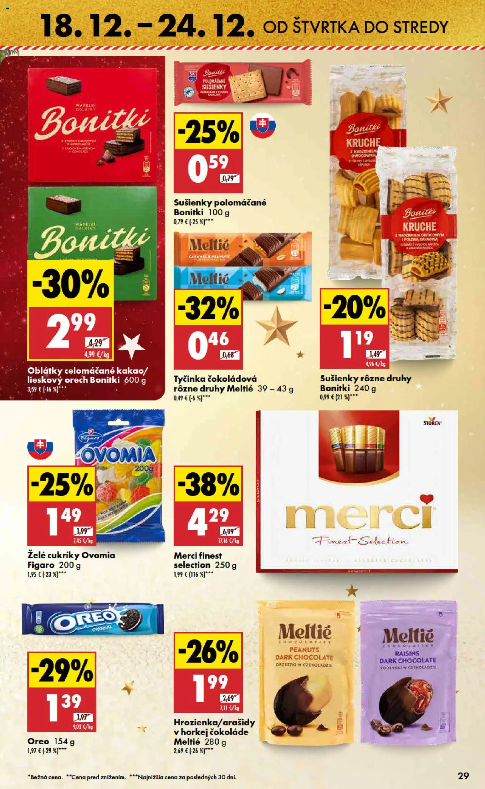 Nové Biedronka akcie – leták je platný od 18.12.2025 | Strana: 29 | Produkty: Merci, Cukríky