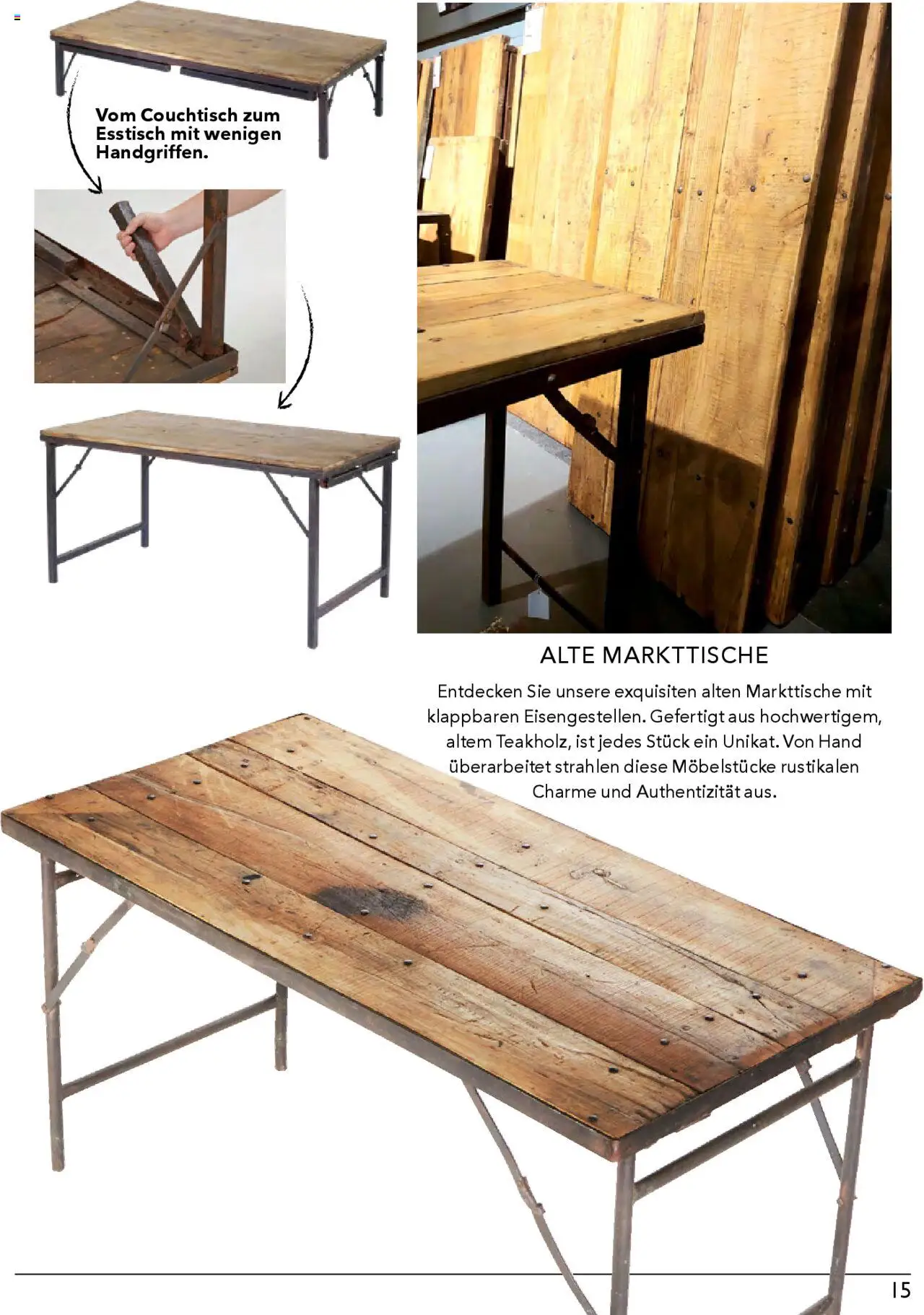 Rahaus  Antique und Vintage - gültig ab dem 10.07.2024 | Seite: 15 | Produkte: Esstisch, Couchtisch