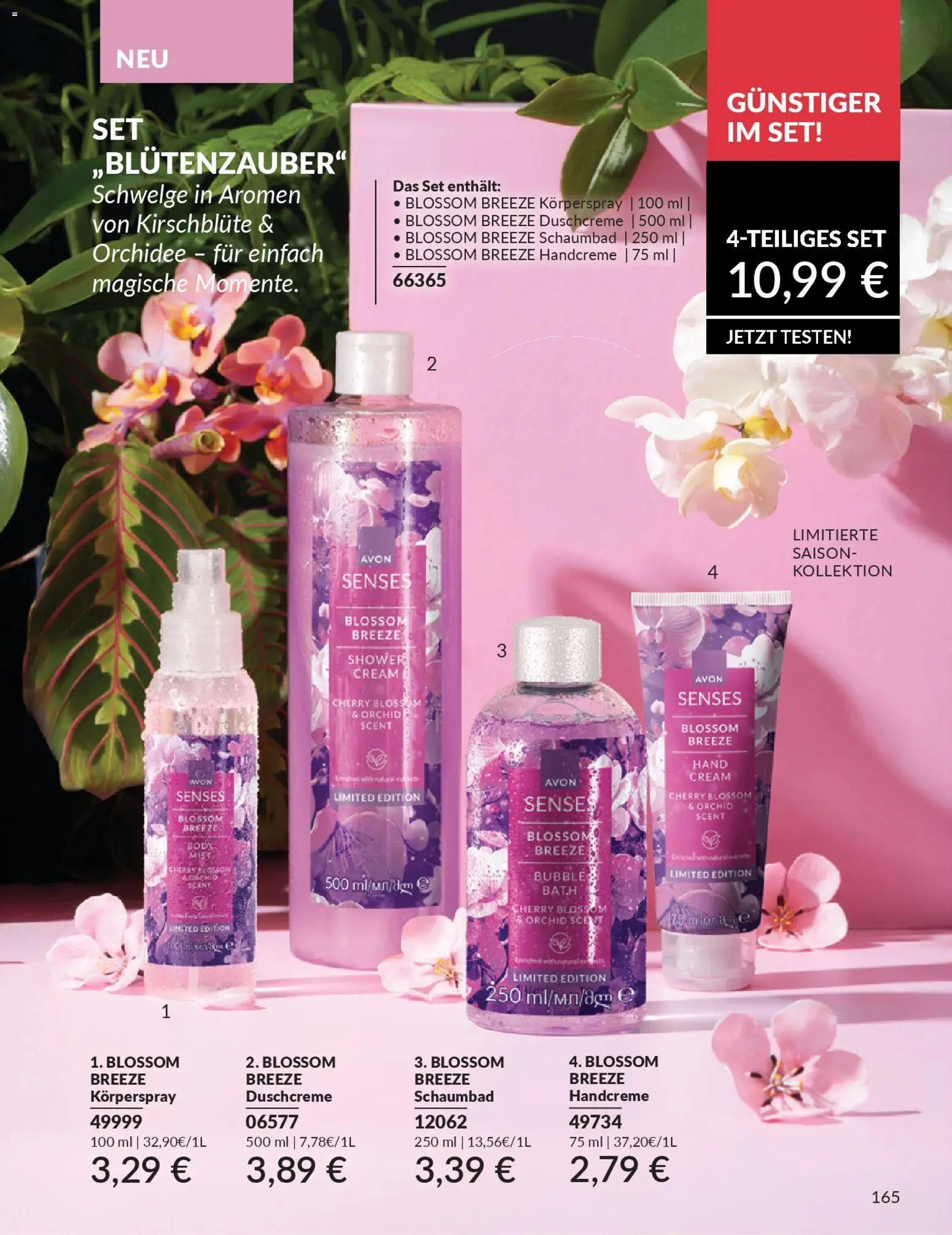 AVON Katalog März 2026 – gültig ab 01.03.2026 | Seite: 167 | Produkte: Orchidee, Handcreme, Duschcreme, Körperspray