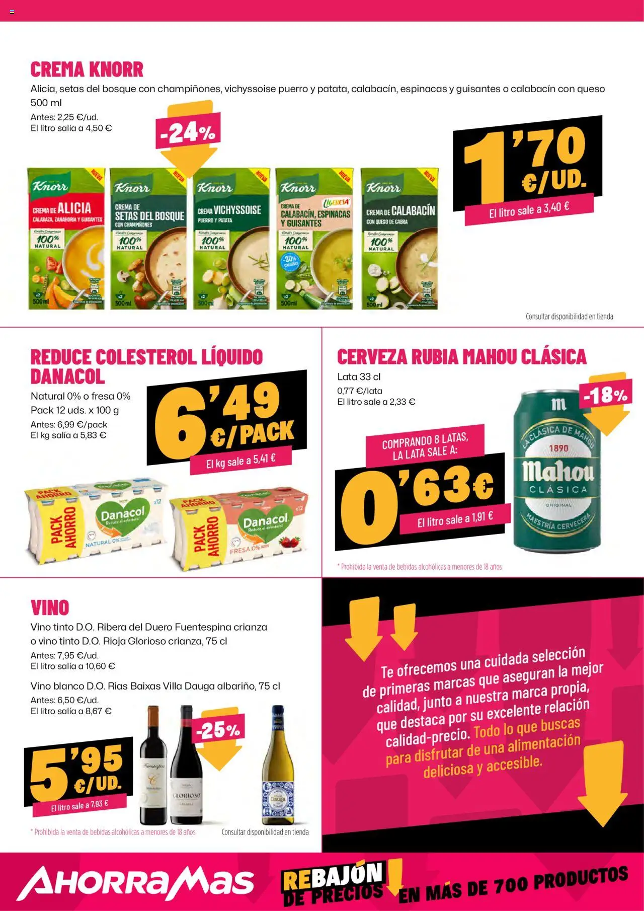 AhorraMas folleto │ válido desde el 16.10.2025 | Página: 13 | Productos: Queso, Vino, Cerveza, Té