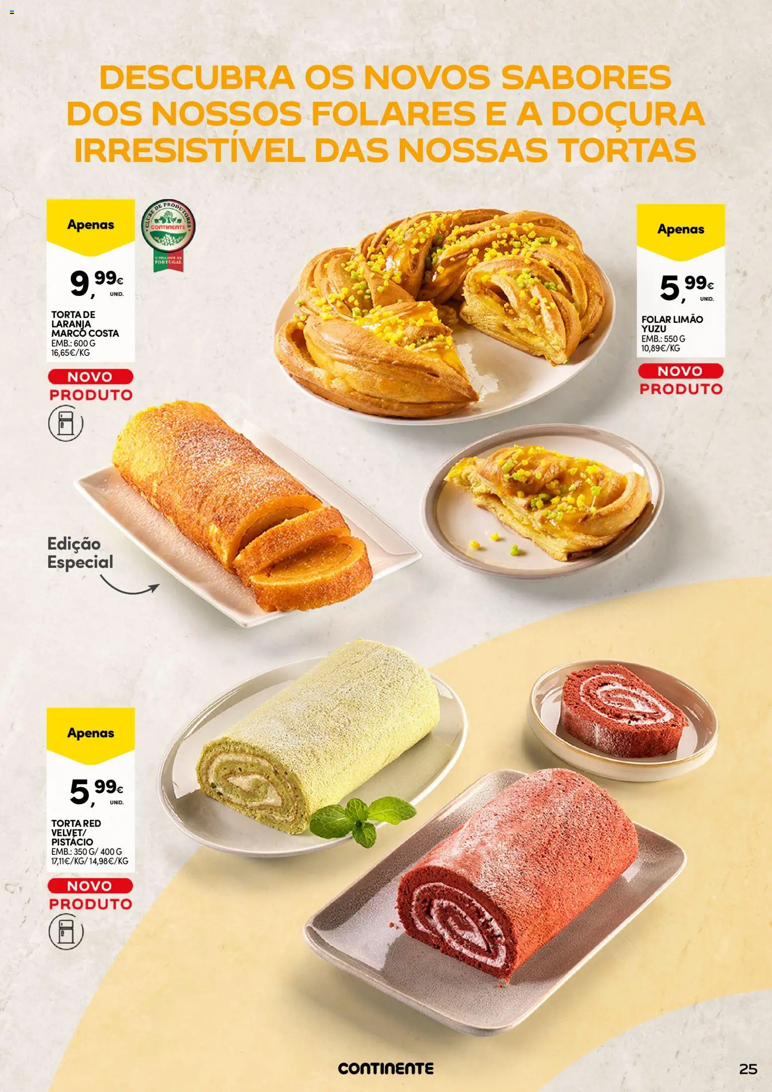 Continente - A frescura da primavera │ válido de 17.03.2026 | Página: 25 | Produtos: Torta