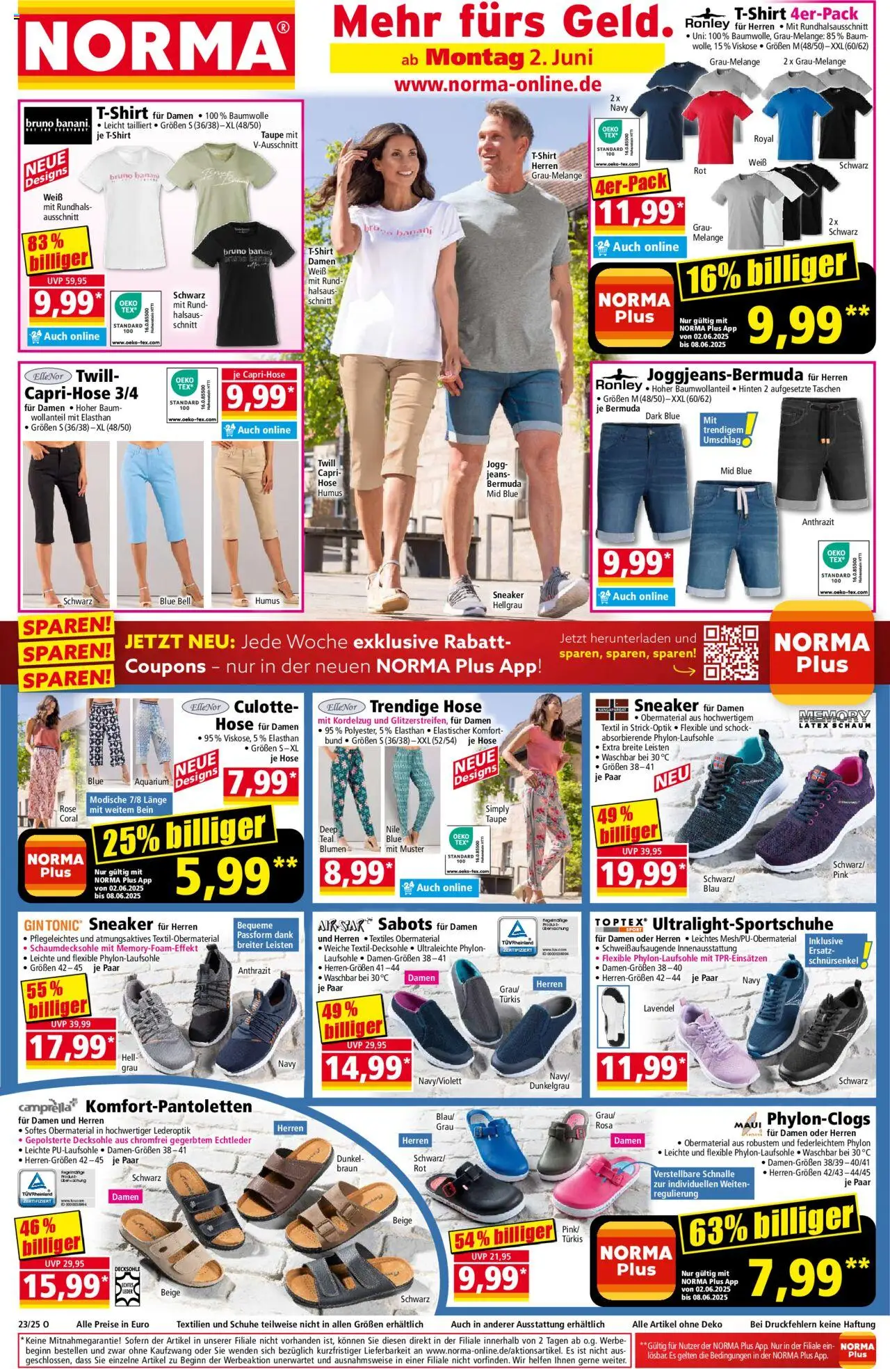 Norma Prospekt 	 - gültig ab dem 02.06.2025 | Seite: 1 | Produkte: Bermuda, Hose, Gin, Jeans