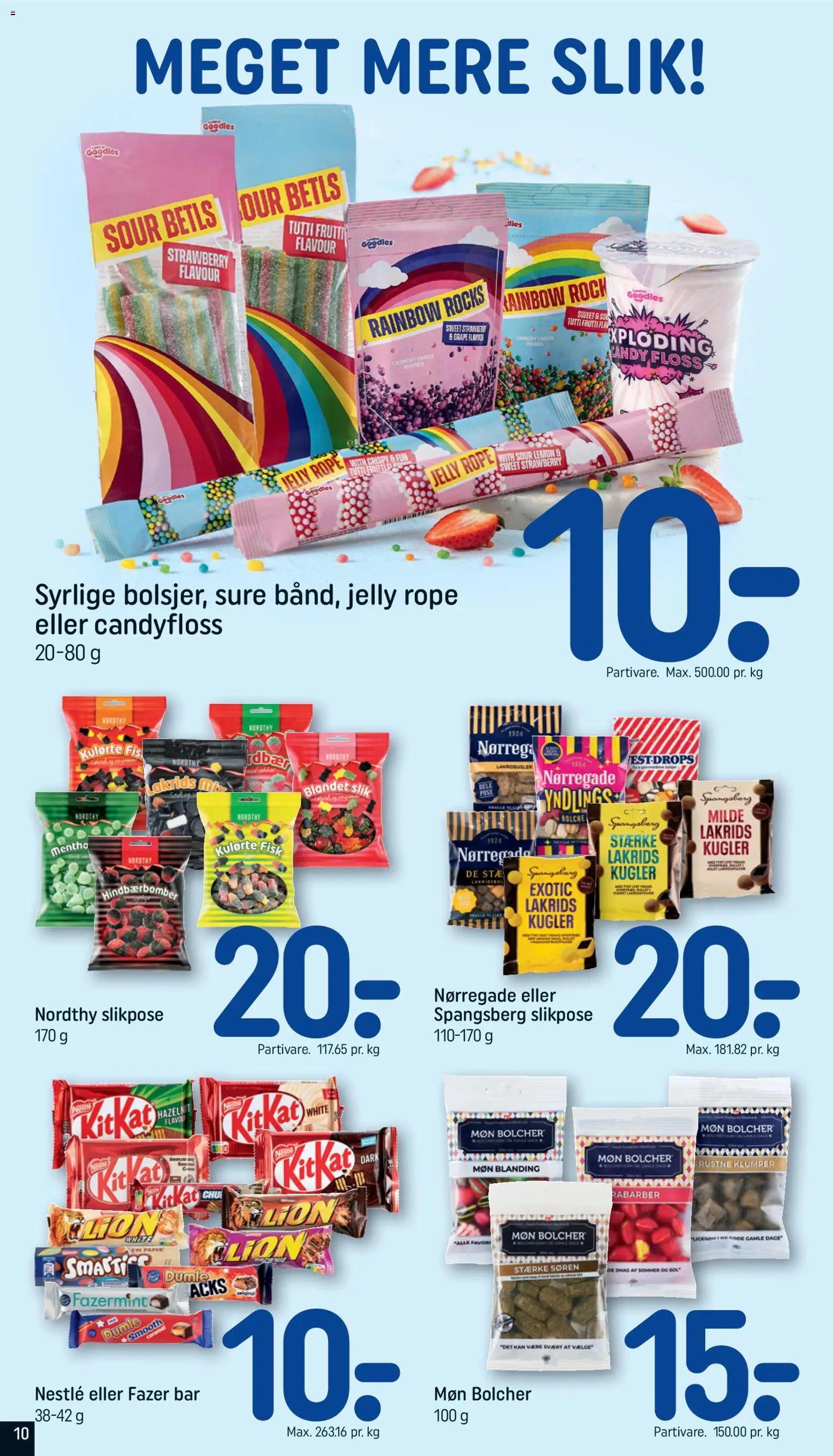 Rema 1000 tilbudsavis – gyldig fra 26.04.2026 | Side: 10 | Produkter: Rabarber, Fisk, Slik, Lakrids