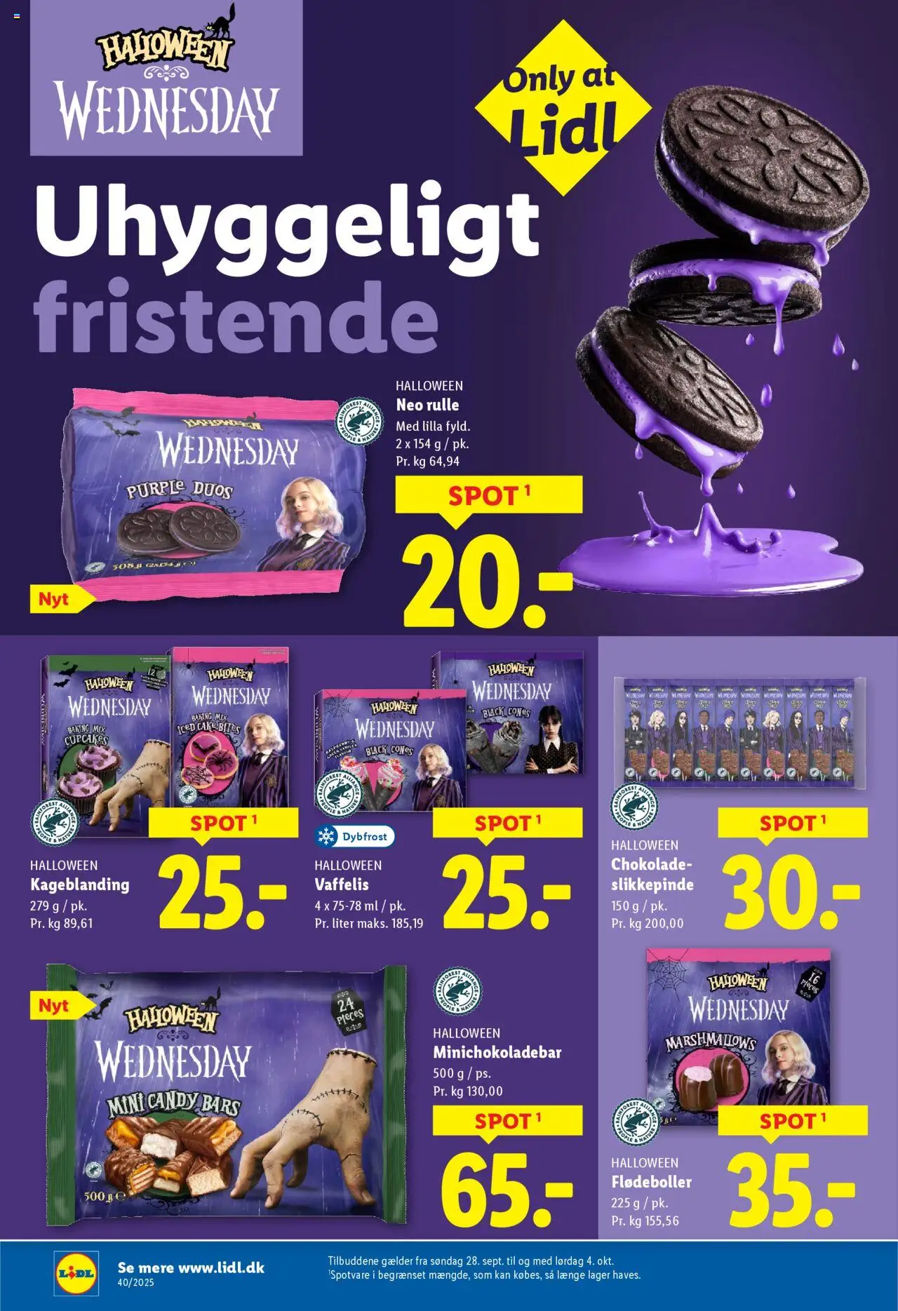 Lidl tilbudsavis – gyldig fra 28.09.2025 | Side: 12 | Produkter: Chokolade, Flødeboller, Søm