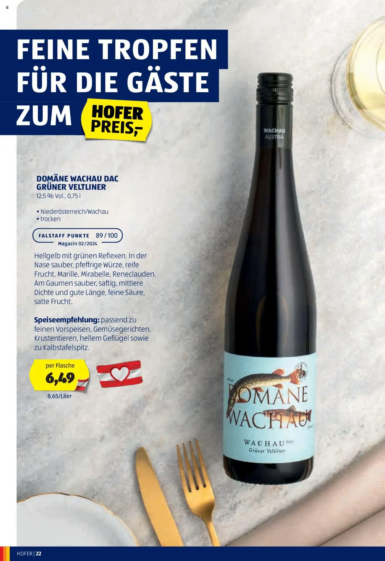 Hofer Wein-Magazin gültig ab 16.10.2024 | Seite: 22