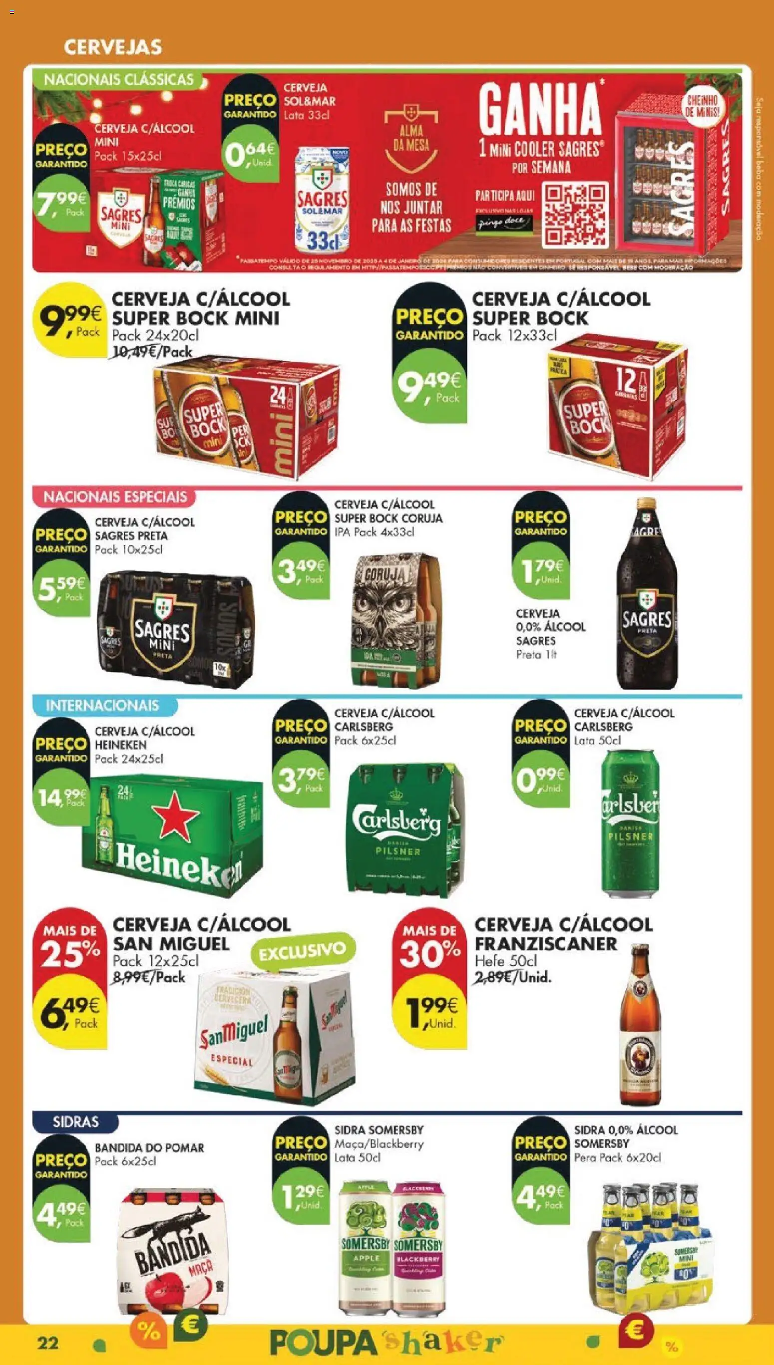 Pingo Doce Black Friday │ válido de 25.11.2025 | Página: 24 | Produtos: Super bock, Mesa, Maça, Somersby