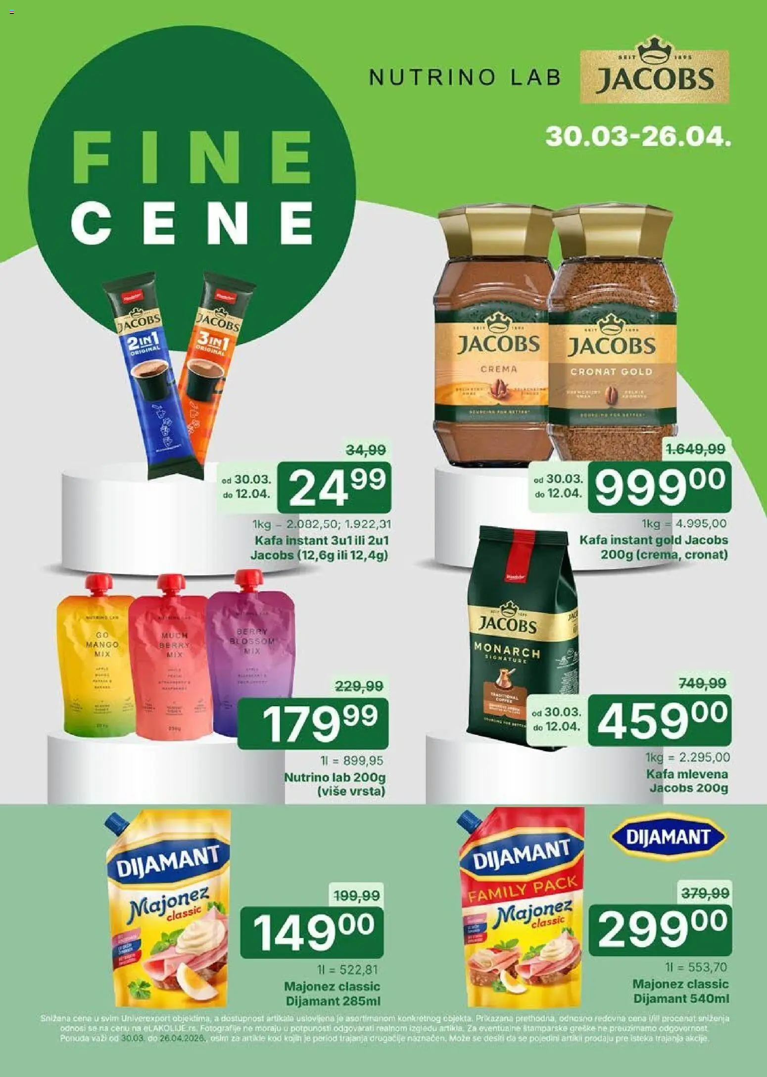 Univerexport katalog - važi od 30.03.2026 | Strana: 17 | Proizvode: Majonez, Mango, Kafa
