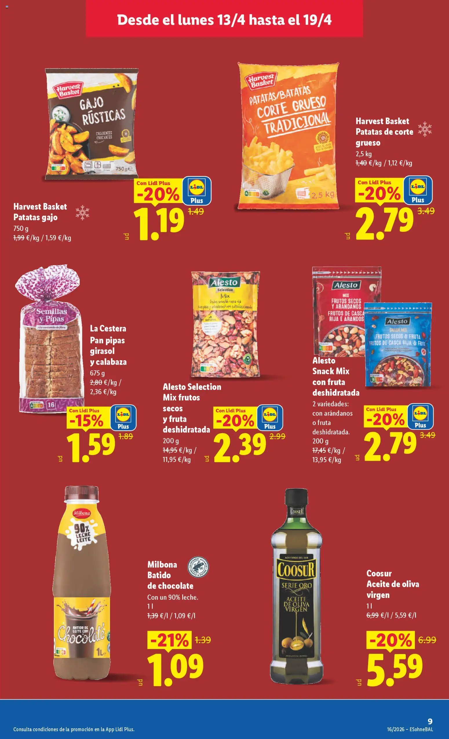 Lidl folleto │ válido desde el 13.04.2026 | Página: 13 | Productos: Πράσινο τσάι, Aceite, Frutos secos, Aceite de oliva