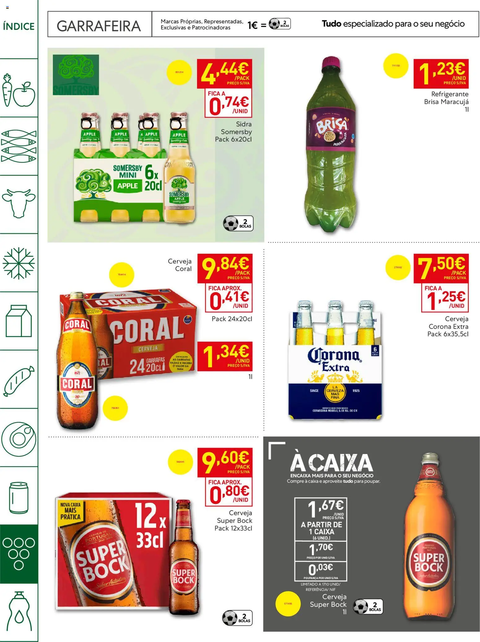 Recheio - Horeca Bons Negócios Madeira │ válido de 21.04.2026 | Página: 26 | Produtos: Refrigerante, Super bock, Caixa, Cerveja