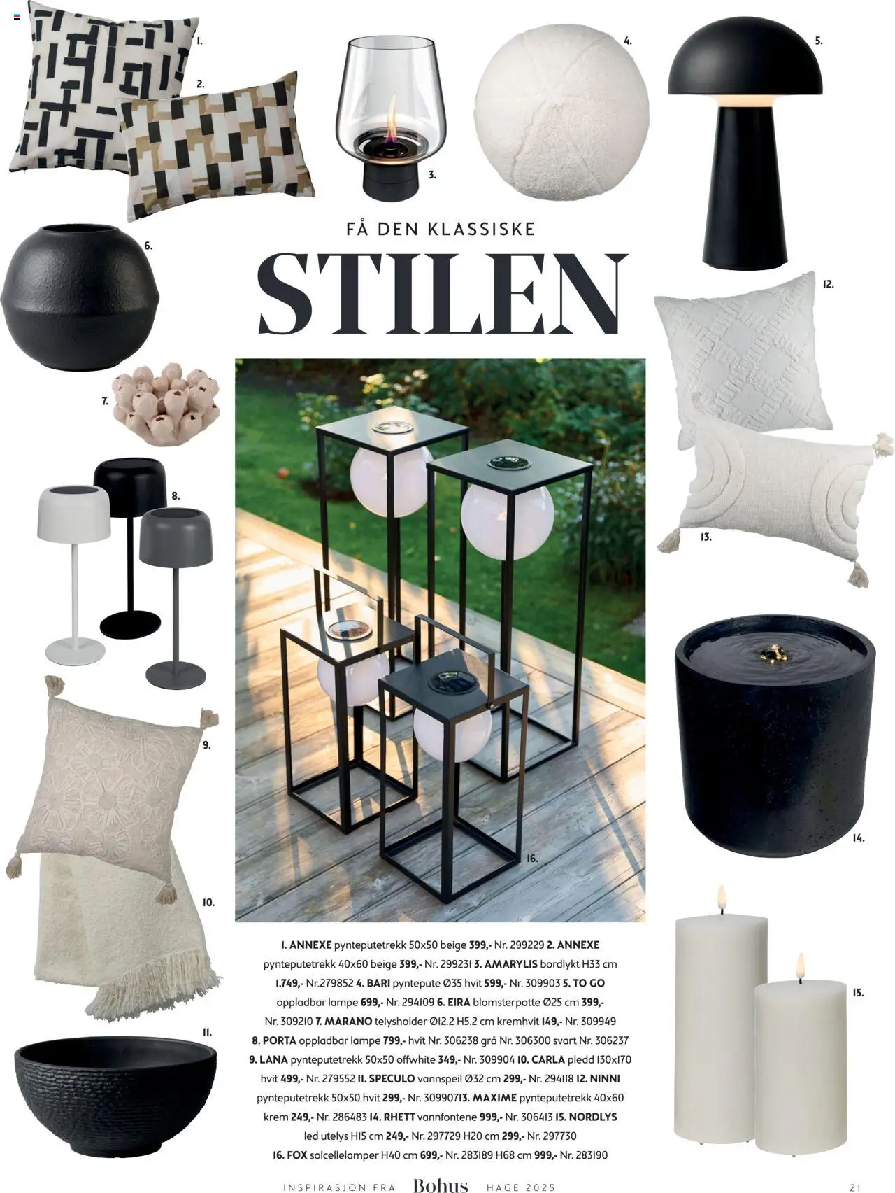 | Side: 21 | Produkter: Krem, Pledd, Pyntepute, Lampe