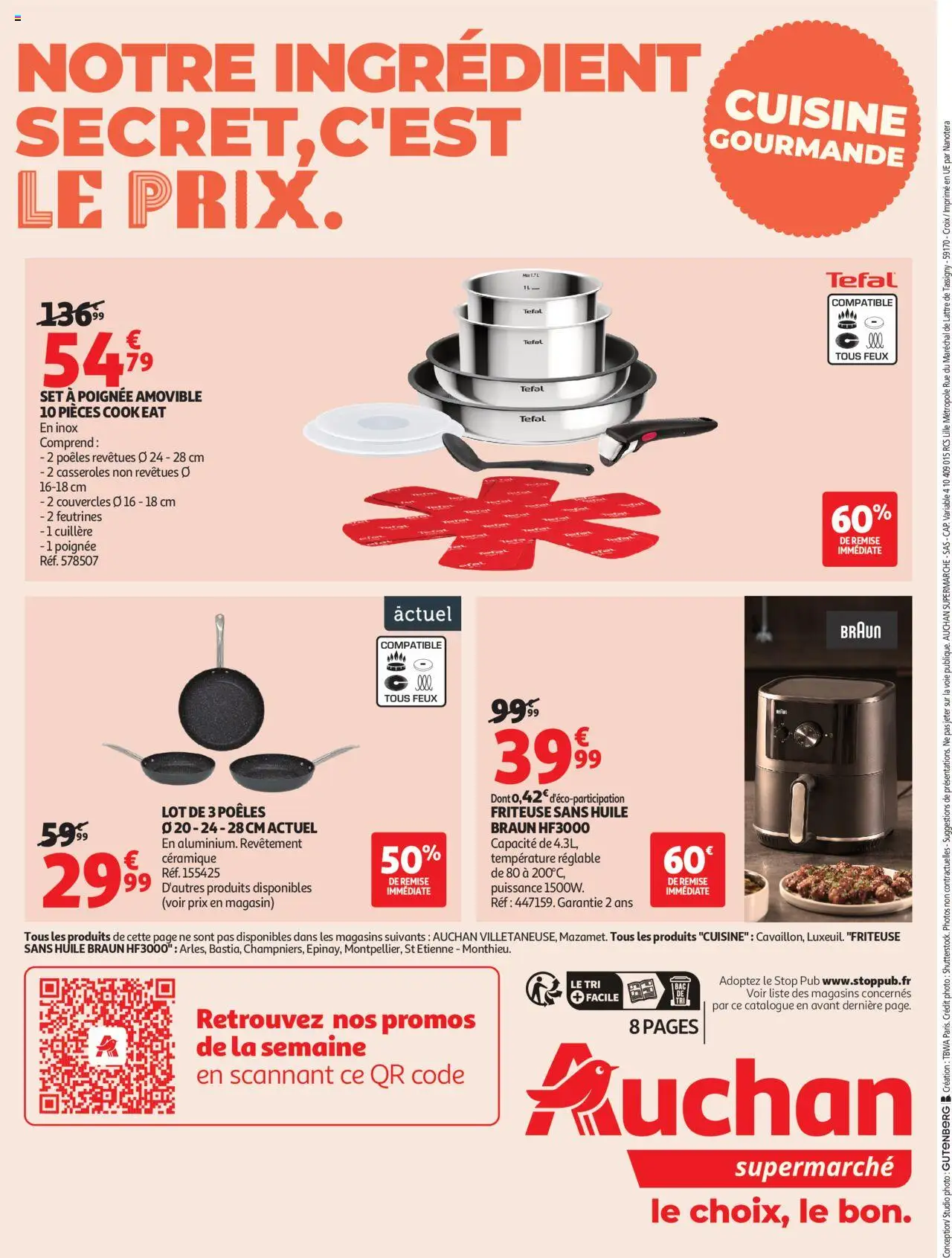  | Page: 8 | Produits: Casseroles, Friteuse, Tefal, Huile