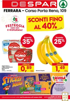 Anteprima del volantino Despar Ferrara catalogo valido a partire dal 18.09.2025