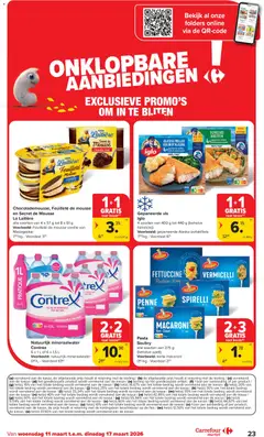 Carrefour market folder week 11 - Voorbeeld van een folder van Carrefour market, geldig van 11.03.2026 | Pagina: 23 | Producten: Macaroni, La, Mineraalwater, Folders