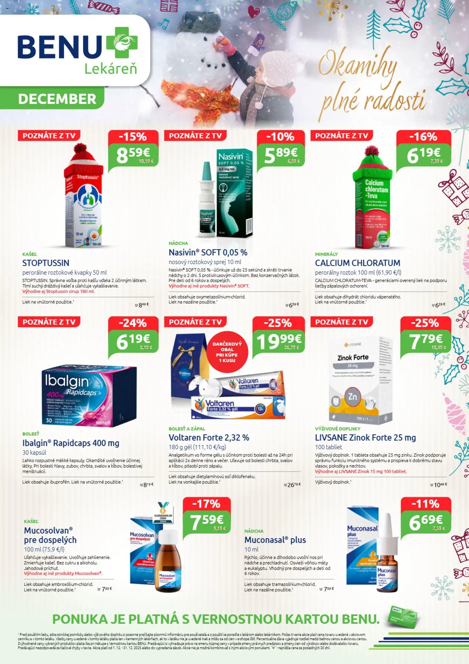 Nové BENU Lekáreň akcie – leták je platný od 01.12.2025 | Strana: 1