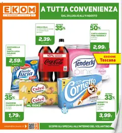 Anteprima del volantino Ekom Toscana catalogo valido a partire dal 29.07.2025