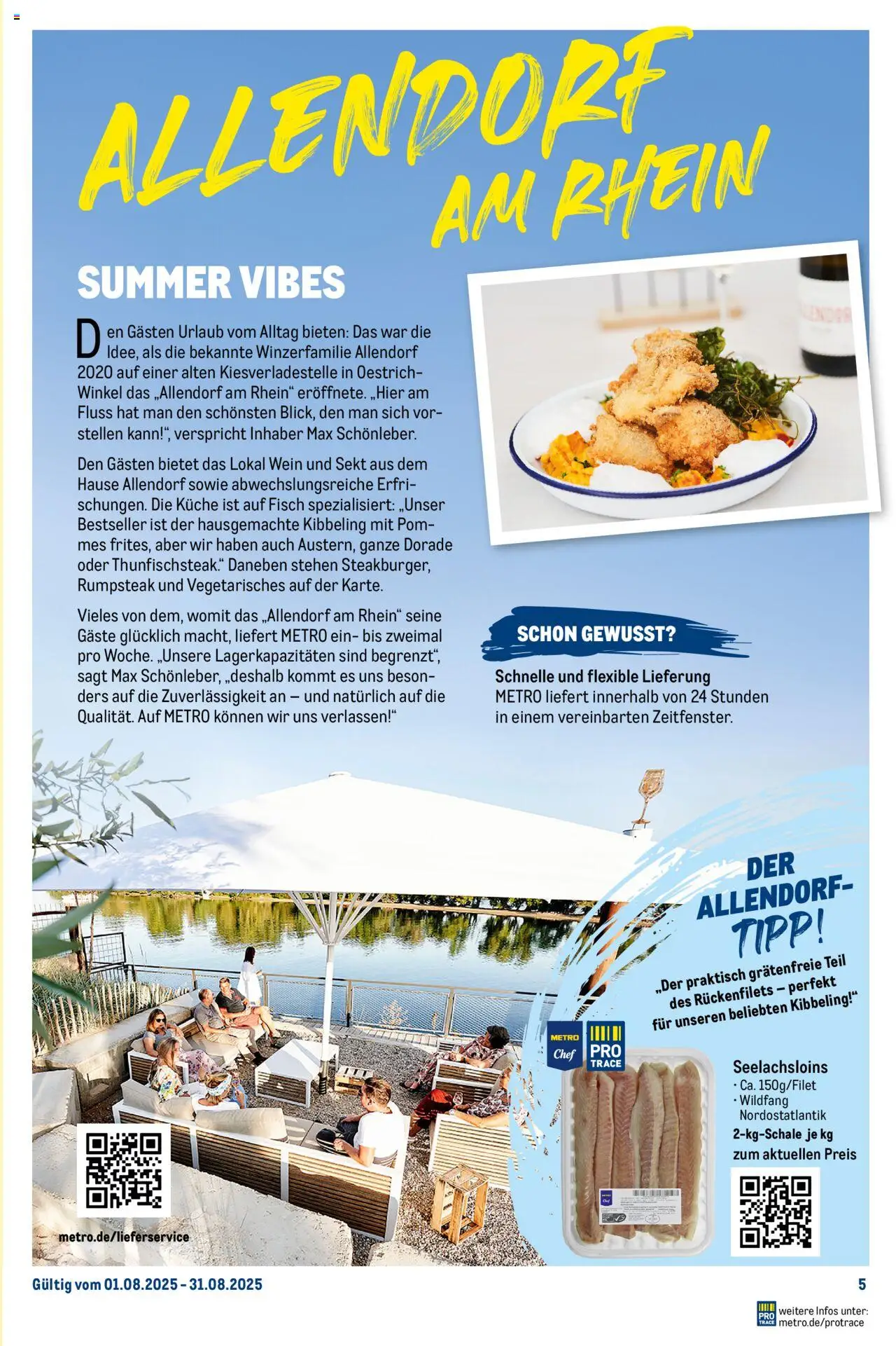 Metro Monats-Menü - gültig ab dem 01.08.2025 | Seite: 5 | Produkte: Rumpsteak, Dorade, Küche, Wein