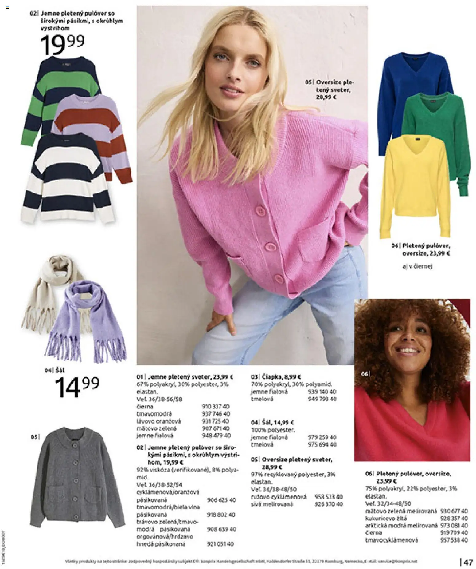 Nové Bonprix akcie – leták je platný od 01.11.2025 | Strana: 49 | Produkty: Šál