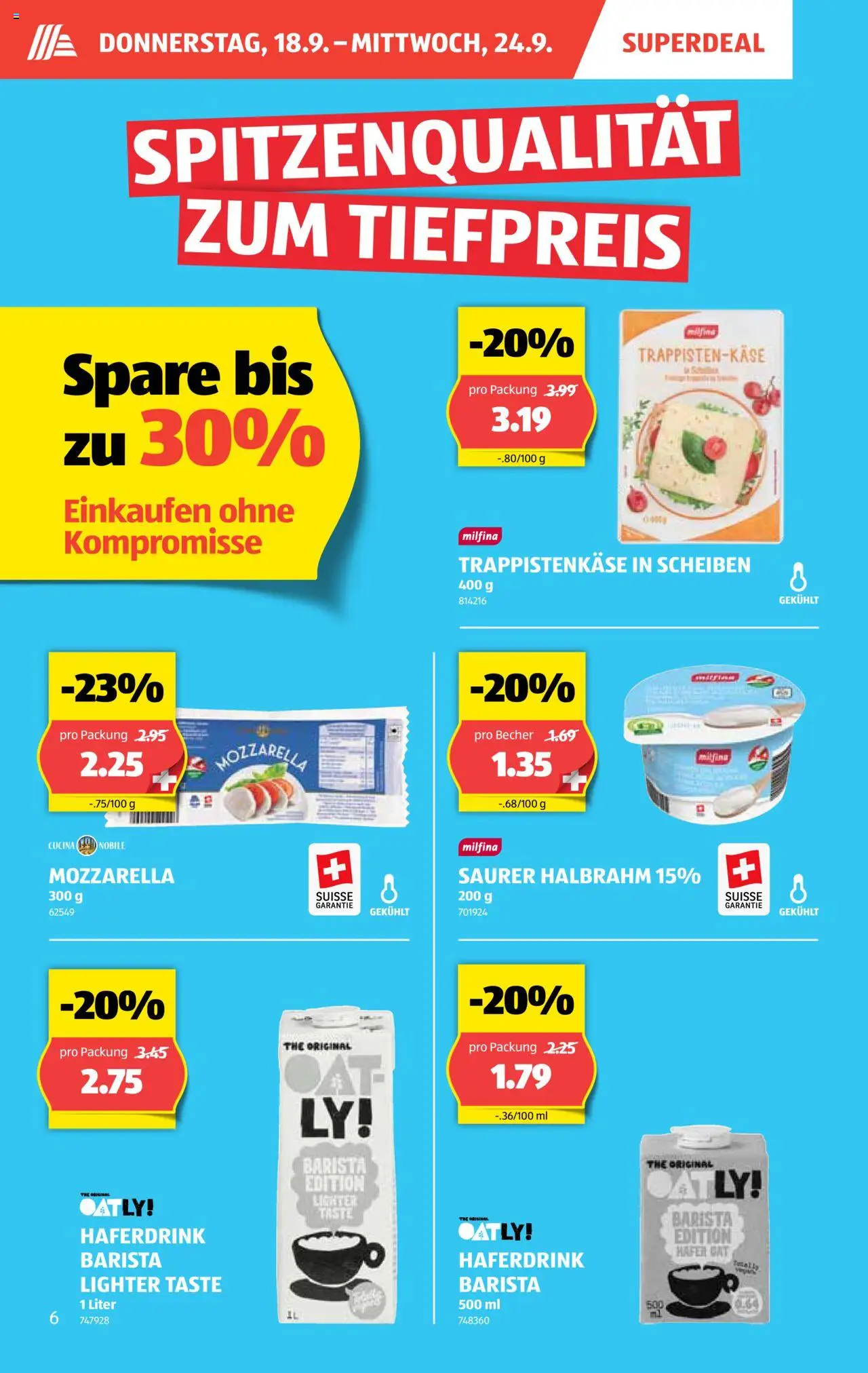 Aldi Aktionen – gültig ab 18.09.2025 | Seite: 7 | Produkte: Saurer Halbrahm
