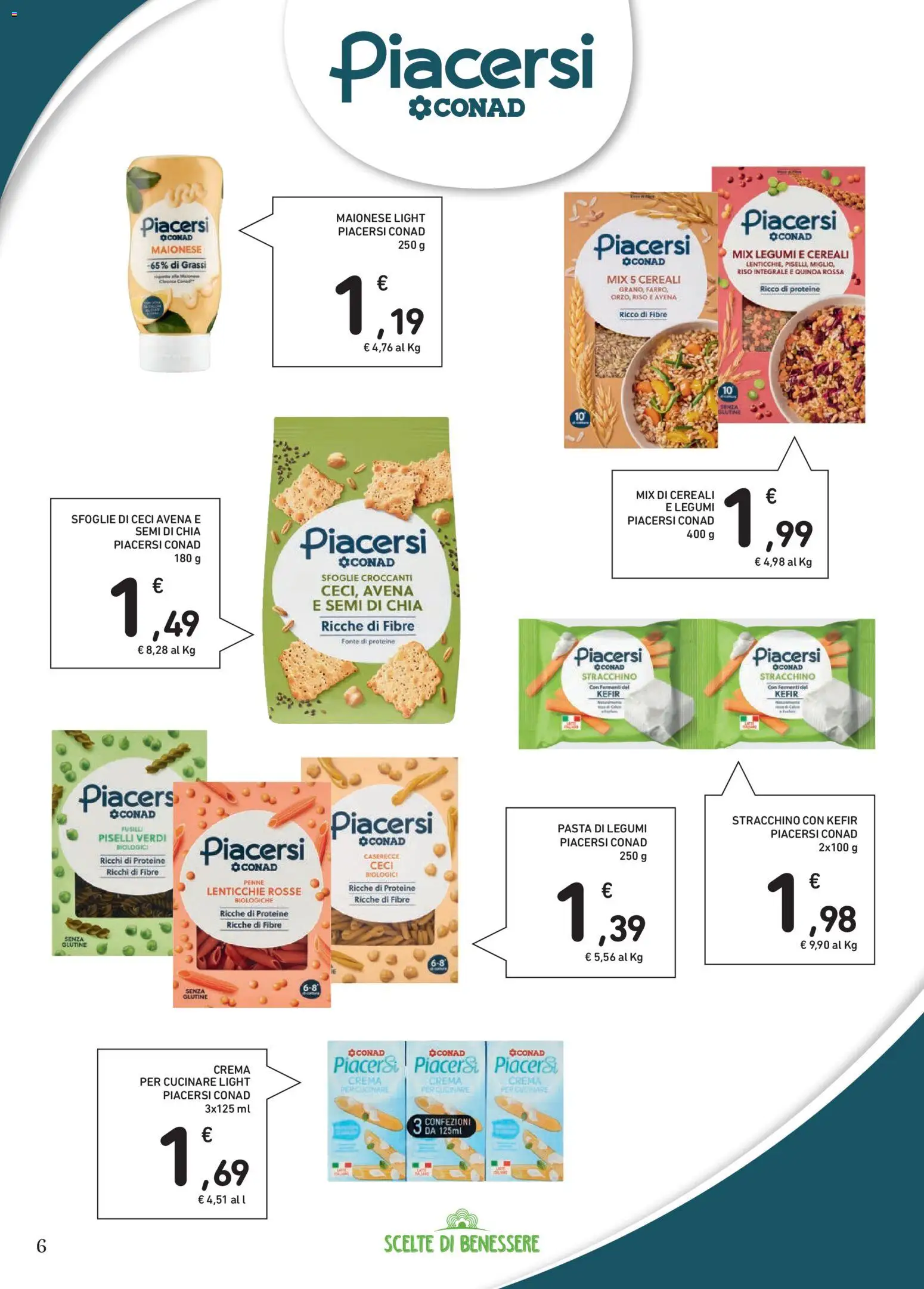 Volantino Spazio Conad del 22.04.2026 | Pagina: 6 | Prodotti: Ceci, Piselli, Penne, Quinoa