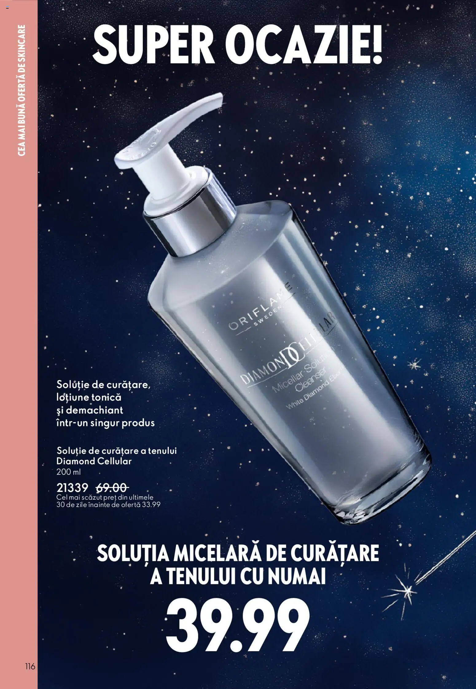 Noul catalog Oriflame – valabil de la 03.12.2025 | Pagină: 116 | Produse: Loțiune tonică, Elixir, Demachiant, Demlik