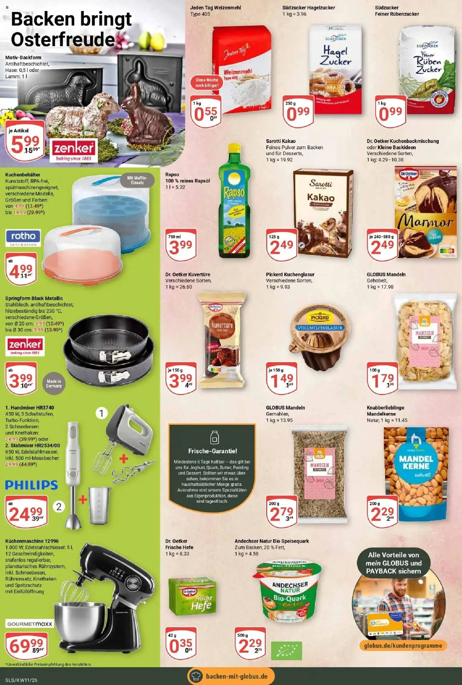 Globus prospekt Saarlouis	 – gültig ab 09.03.2026 | Seite: 20 | Produkte: Philips, Rapsöl, Zucker, Stabmixer