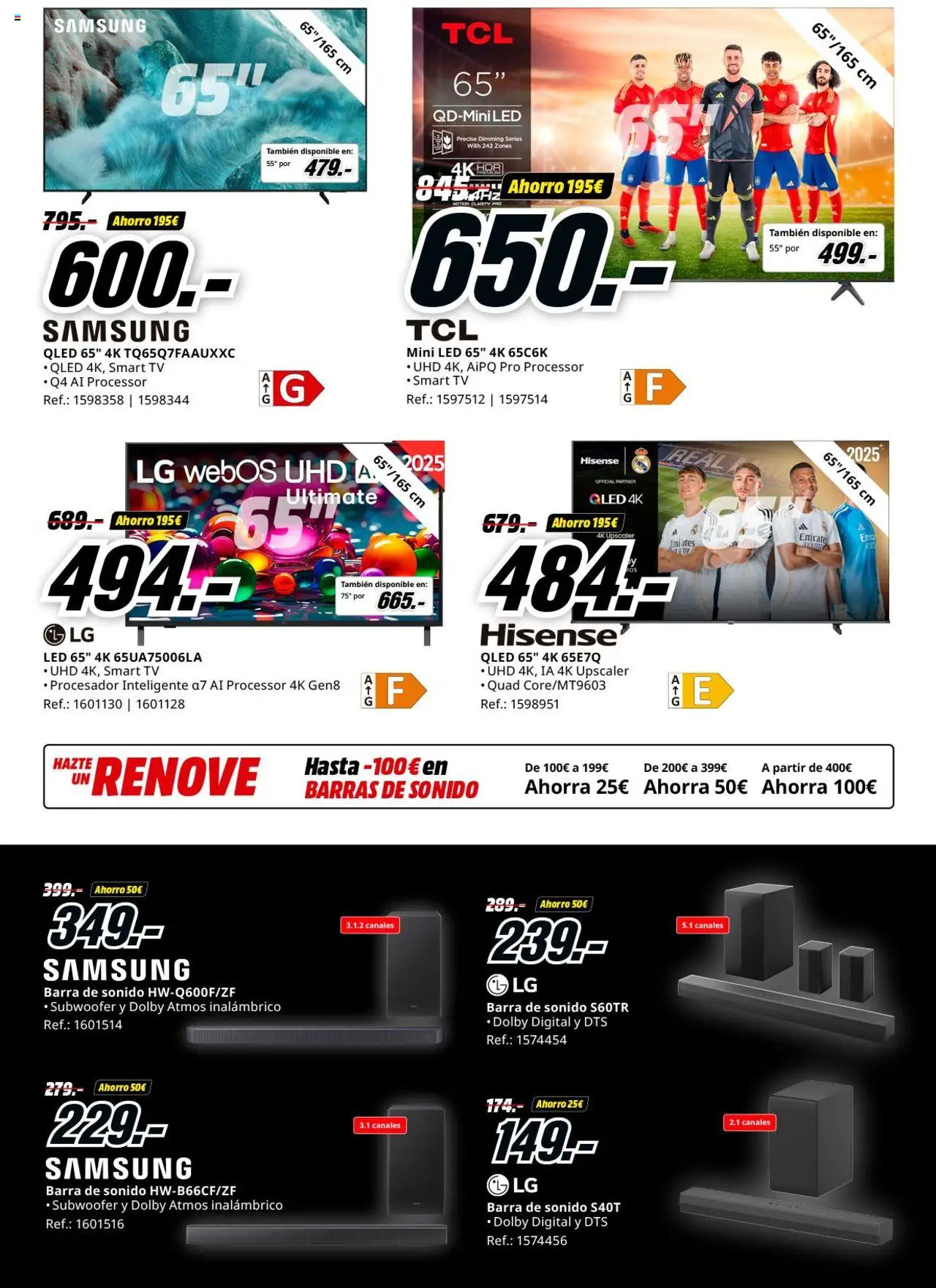 Media Markt folleto │ válido desde el 16.10.2025 | Página: 10 | Productos: Barras de sonido, Καλαμάρι