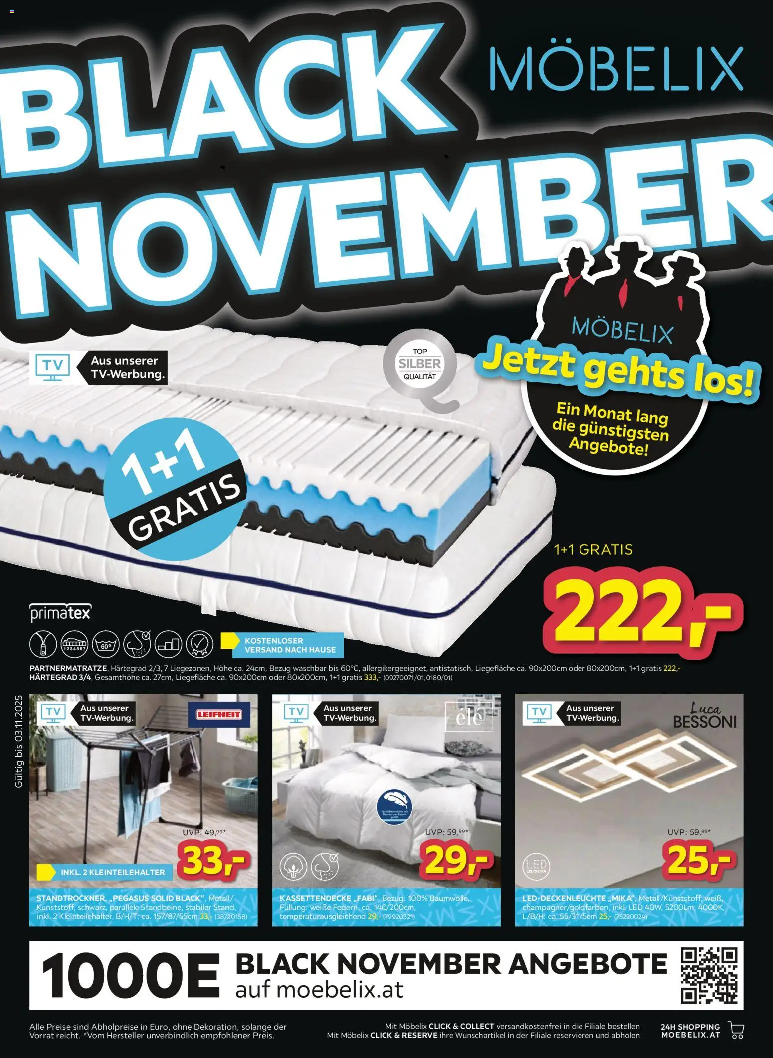 Möbelix Black November gültig ab 28.10.2025 | Seite: 1