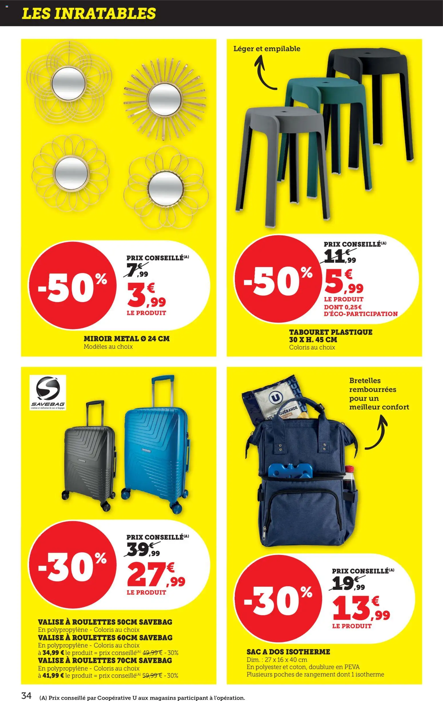 {H1} | Page: 34 | Produits: Sac, Sel, Miroir, Valise