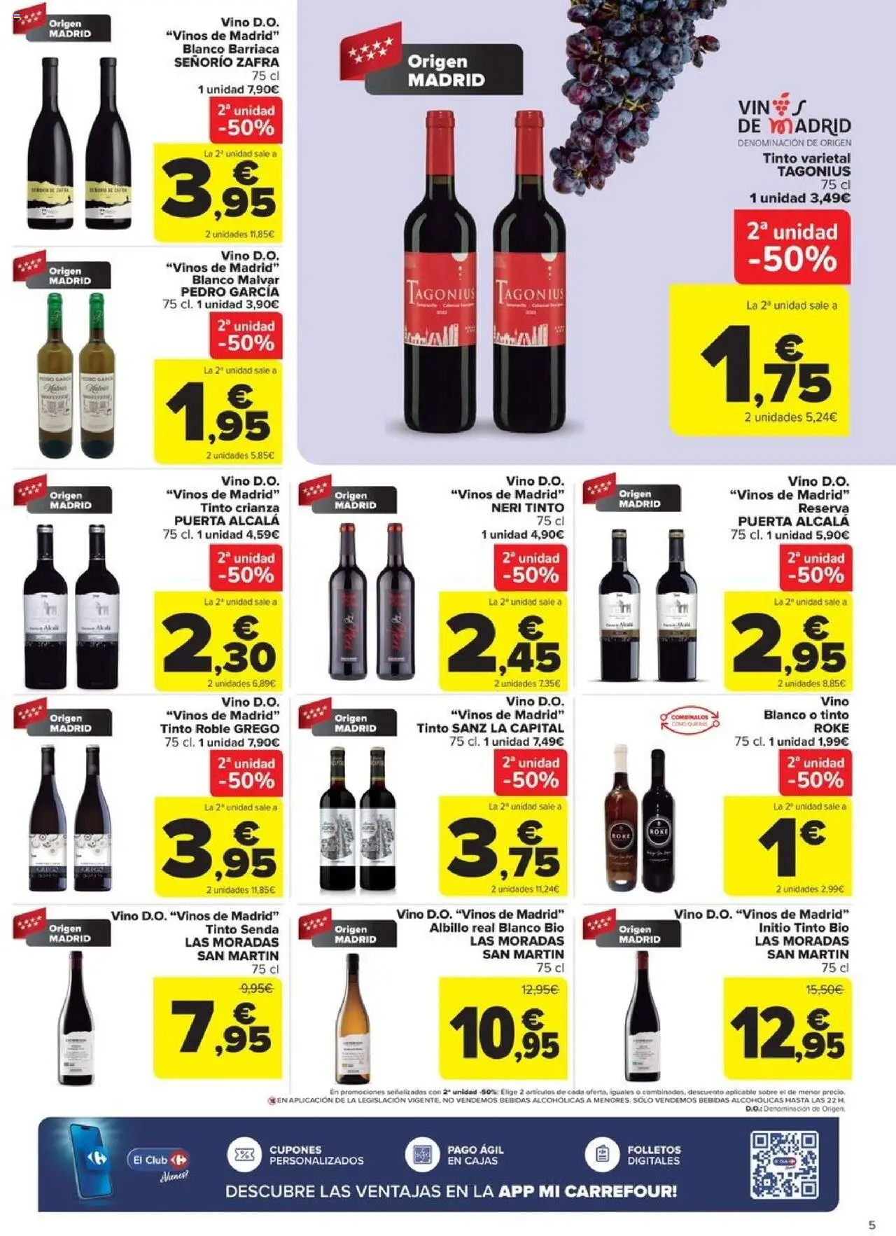 Carrefour folleto │ válido desde el 08.08.2025 | Página: 5 | Productos: Vino