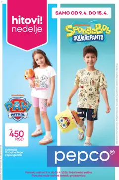 Pepco katalog - pregled Pepco kataloga - važi od 09.04.2026