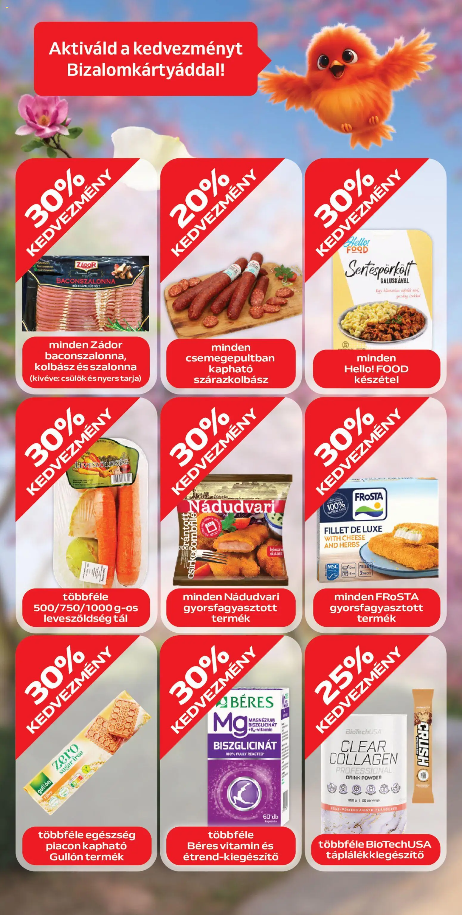 Auchan akciós ujság - amely érvényes a következő dátumtól: 09.04.2026 | Oldal: 10 | Termékek: Tarja, Csirkecombfile, Szalonna, Készétel