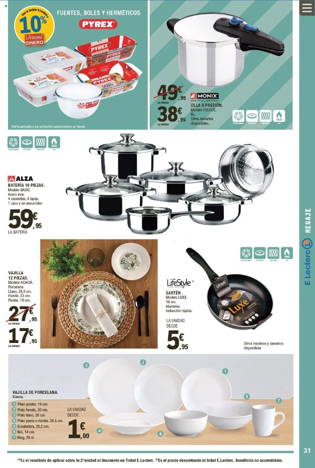 E.Leclerc folleto │ válido desde el 07.10.2025 | Página: 31 | Productos: Pasta, Βρεφικό κρεβάτι, Batería