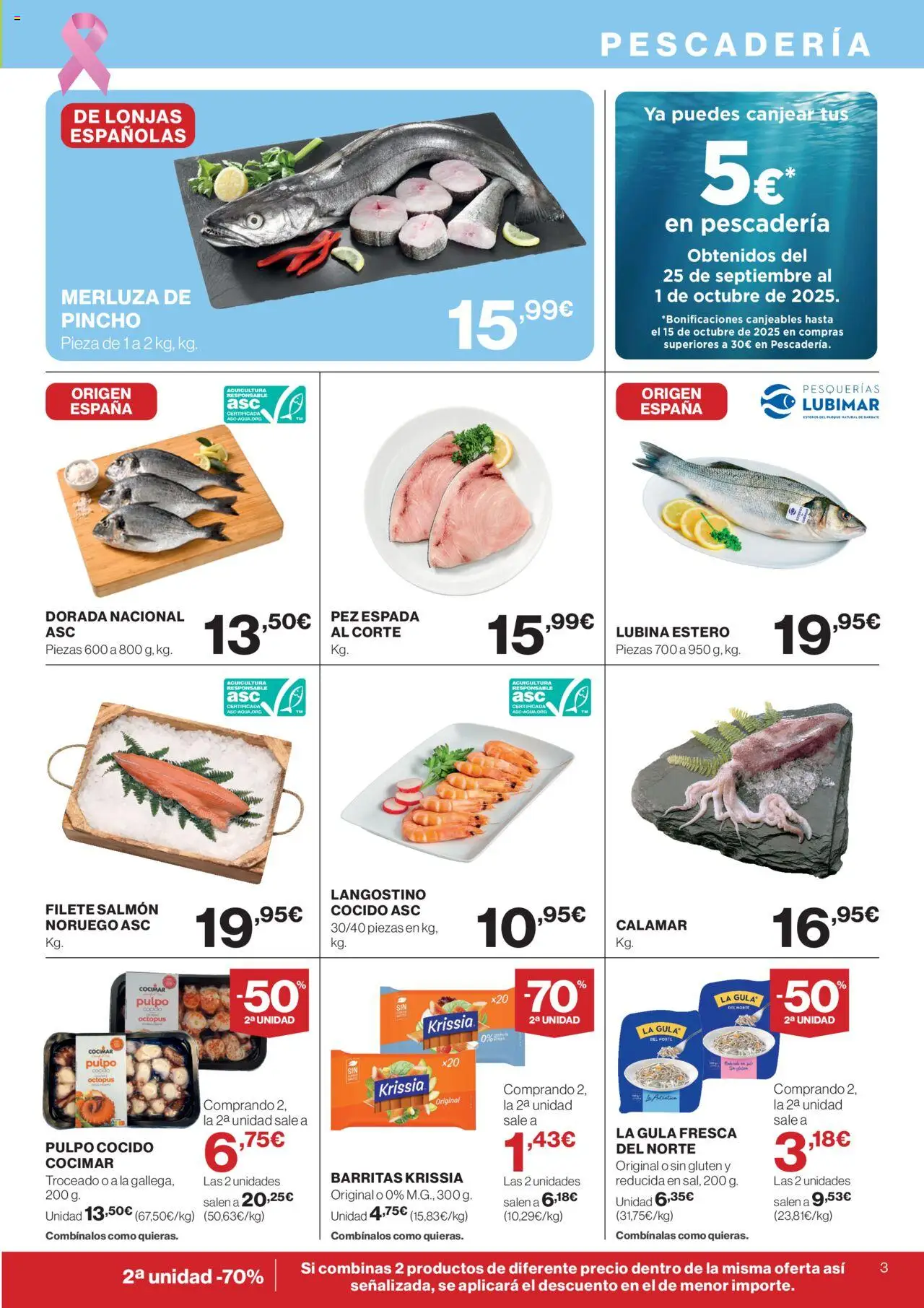 Supercor Península y Baleares │ válido desde el 09.10.2025 | Página: 3 | Productos: Filete, Langostino