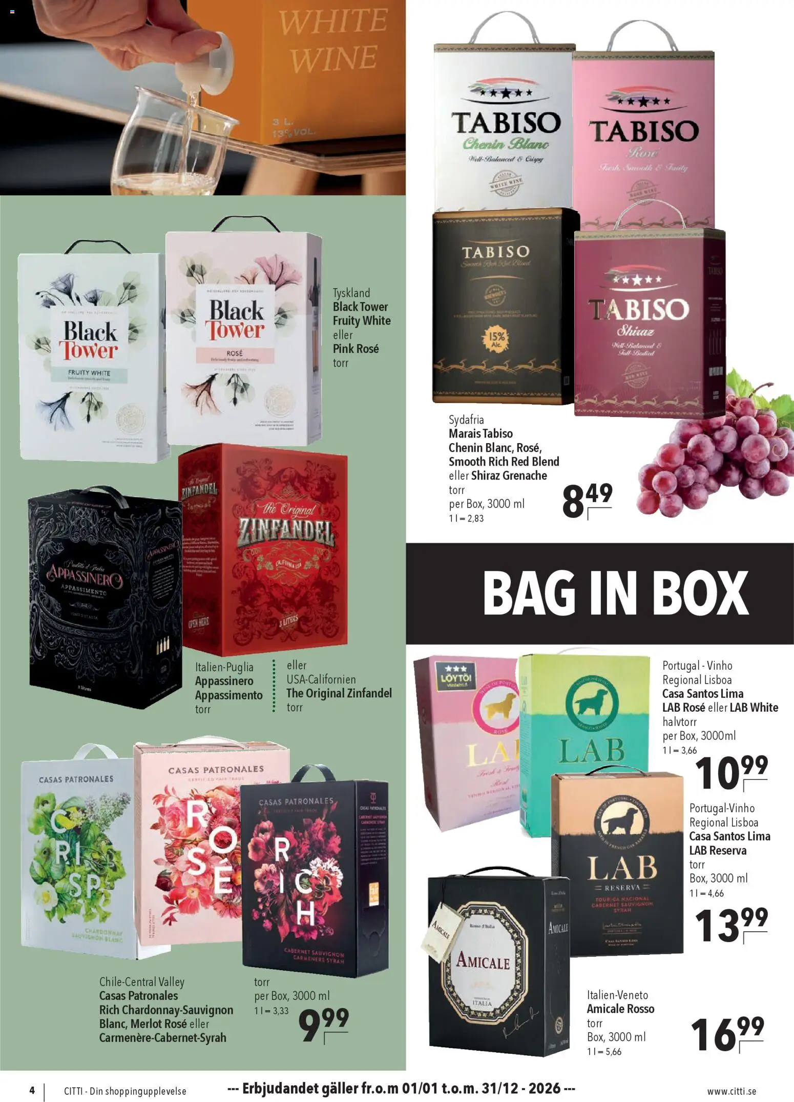 CITTI Markt Schweden-Werbung – gültig ab 13.04.2026 | Seite: 4 | Produkte: Merlot, Box