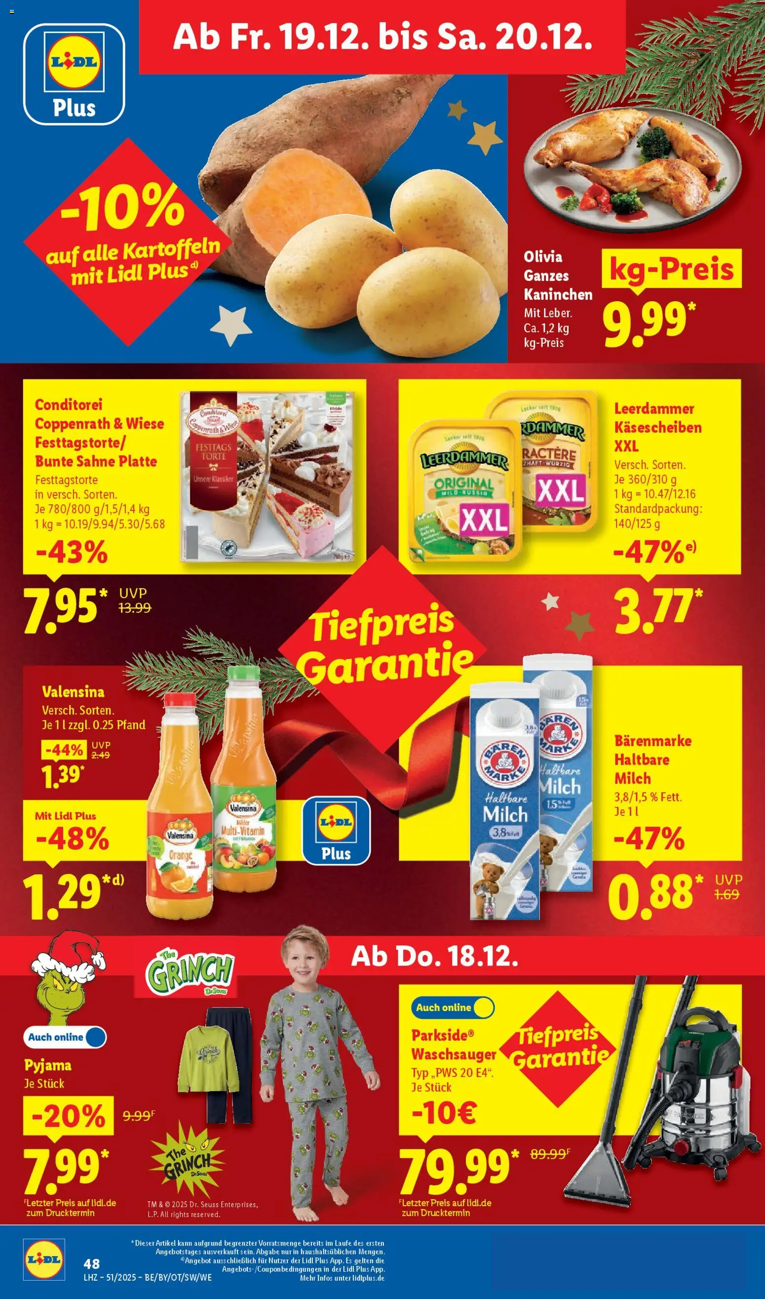 Lidl Prospekt Gladenbach – gültig ab 15.12.2025 | Seite: 68 | Produkte: Kaninchen, Haltbare milch, Valensina, Sahne