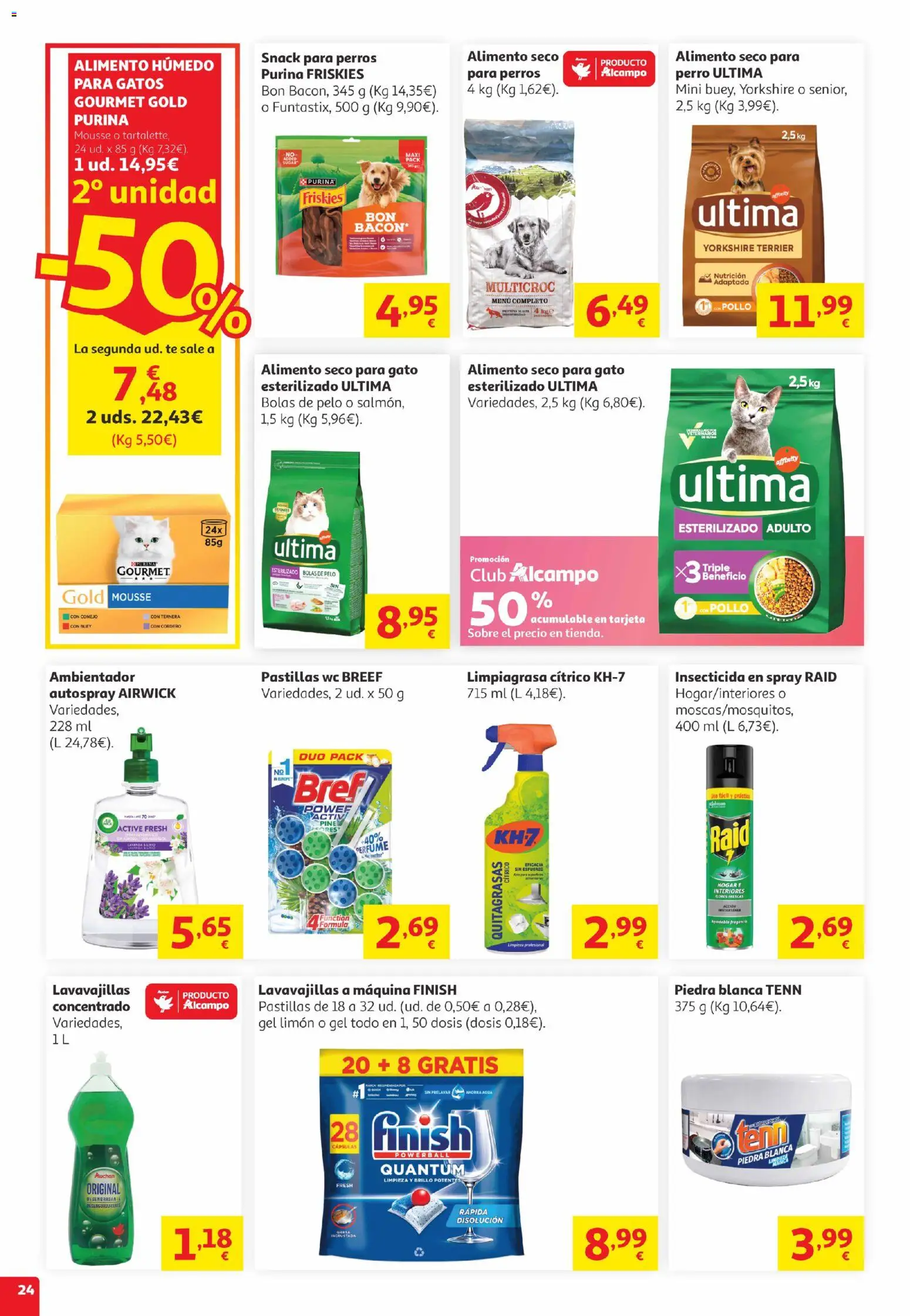 Alcampo Canarias │ válido desde el 05.05.2026 | Página: 24 | Productos: Mousse, Té, Lavavajillas, Φίλτρο καφέ