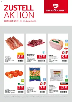 Transgourmet Zustellaktion ab 22.09.2025 gültig