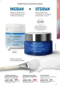 Novage+ Intense Skin Recharge Overnight Mask, 50 ml. - Förhandsvisning av reklamblad från butik Oriflame aktuell från 29.10.2025 | Sida: 77