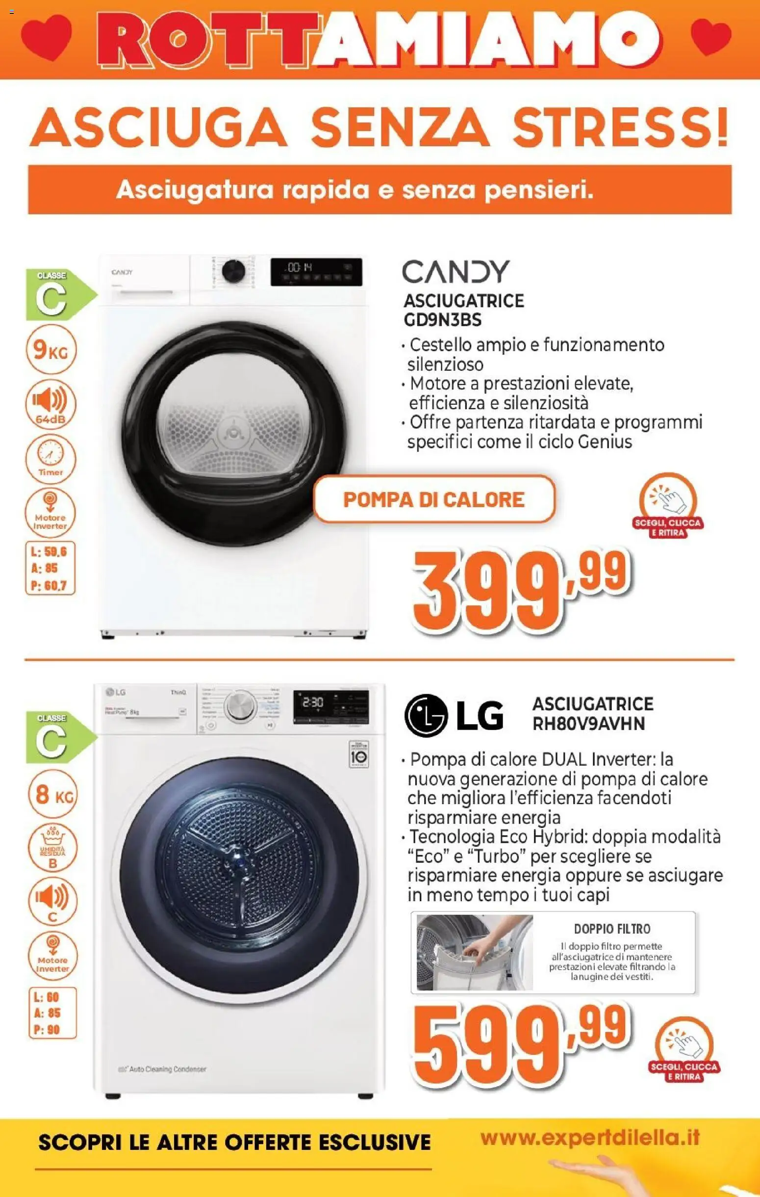 Volantino Expert del 12.02.2026 | Pagina: 19 | Prodotti: Asciugatrice