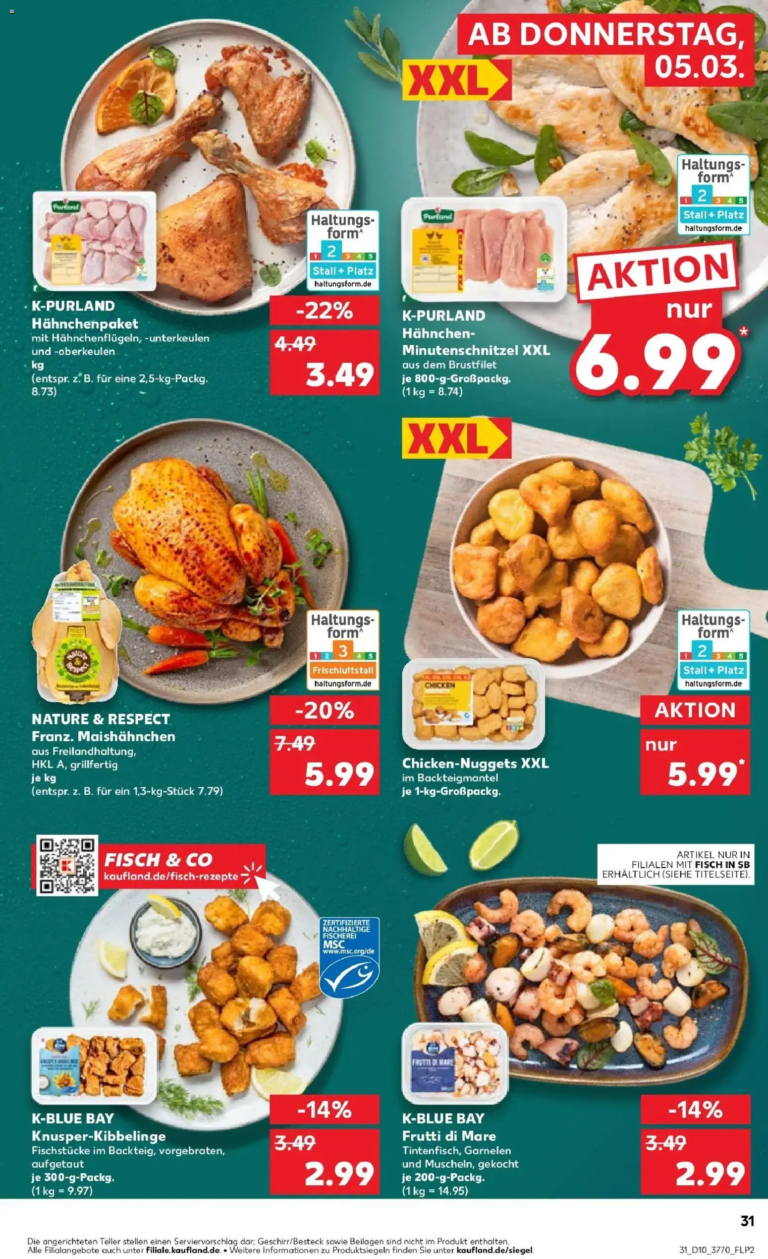 Kaufland Prospekt Kamenz	 – gültig ab 02.03.2026 | Seite: 43 | Produkte: Hahnchen, Garnelen, Fisch