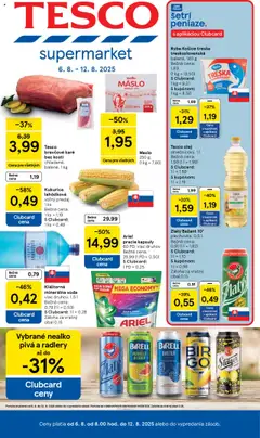 Tesco Supermarket - leták - náhľad platný od 06.08.2025