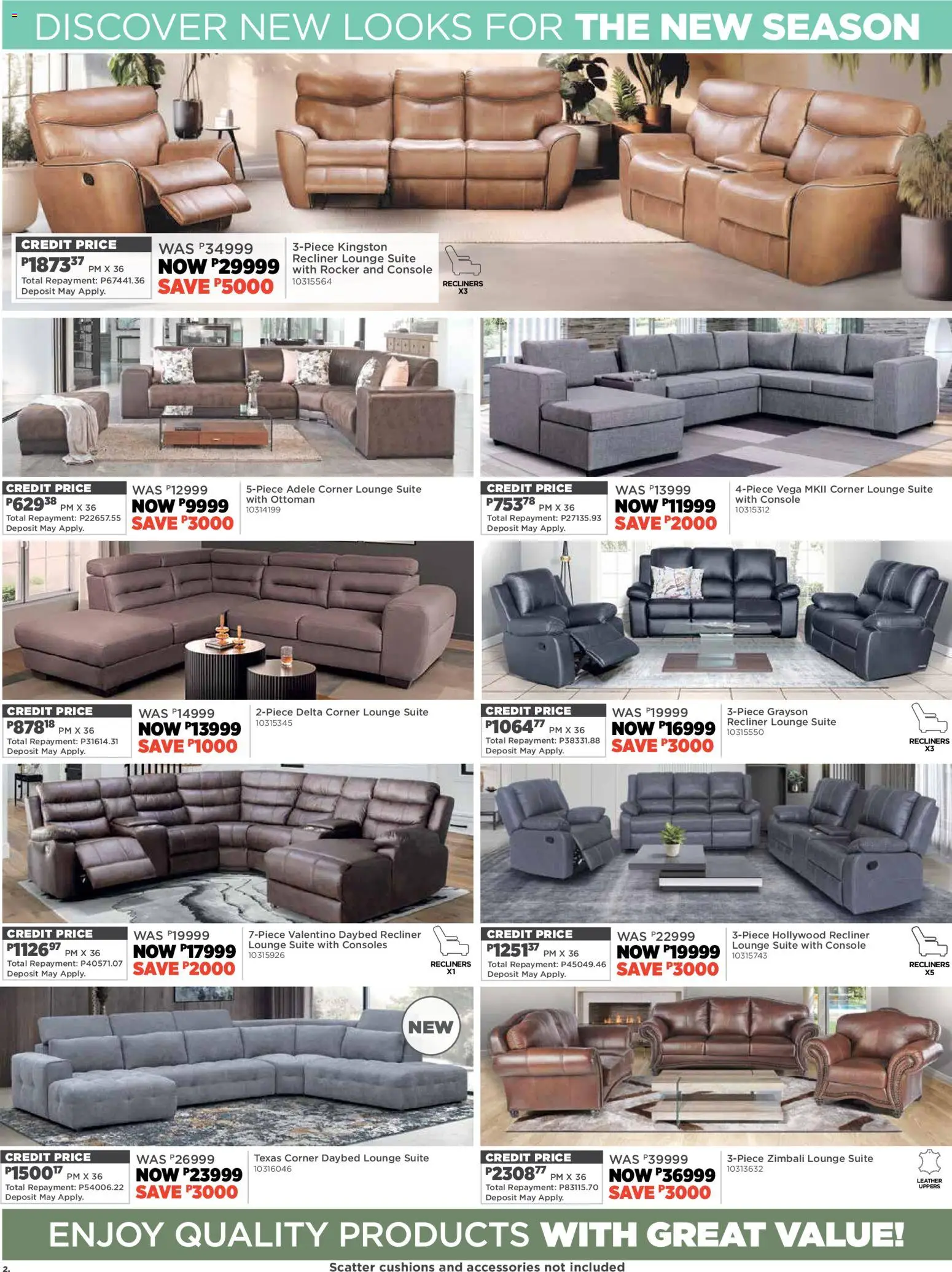 New House and Home catalogue – valid from 19.01.2026 | Page: 2 | Products: Lounge suite, Ottoman